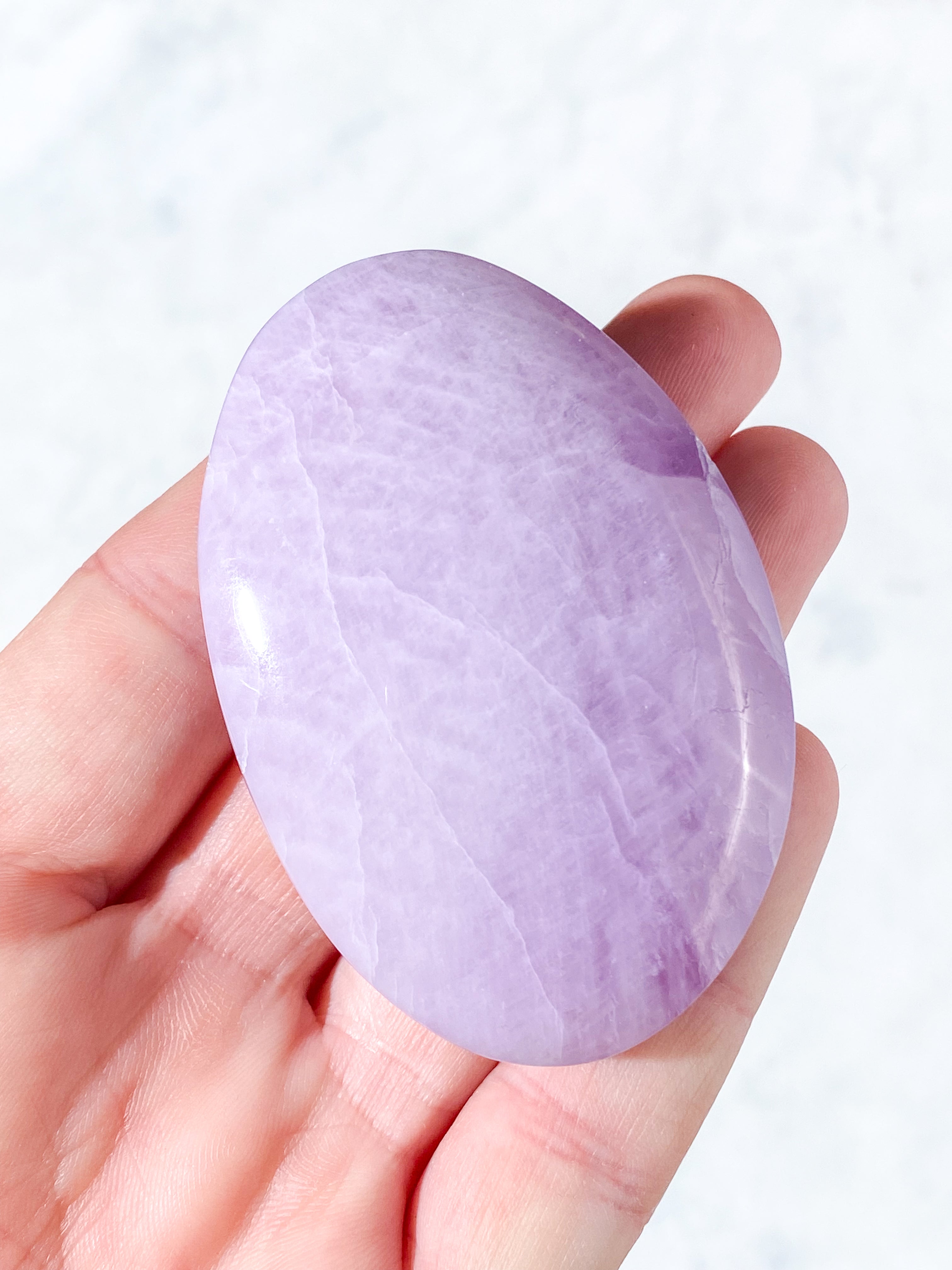 Kunzit Palmstone (Nr. 1) Eksklusiv