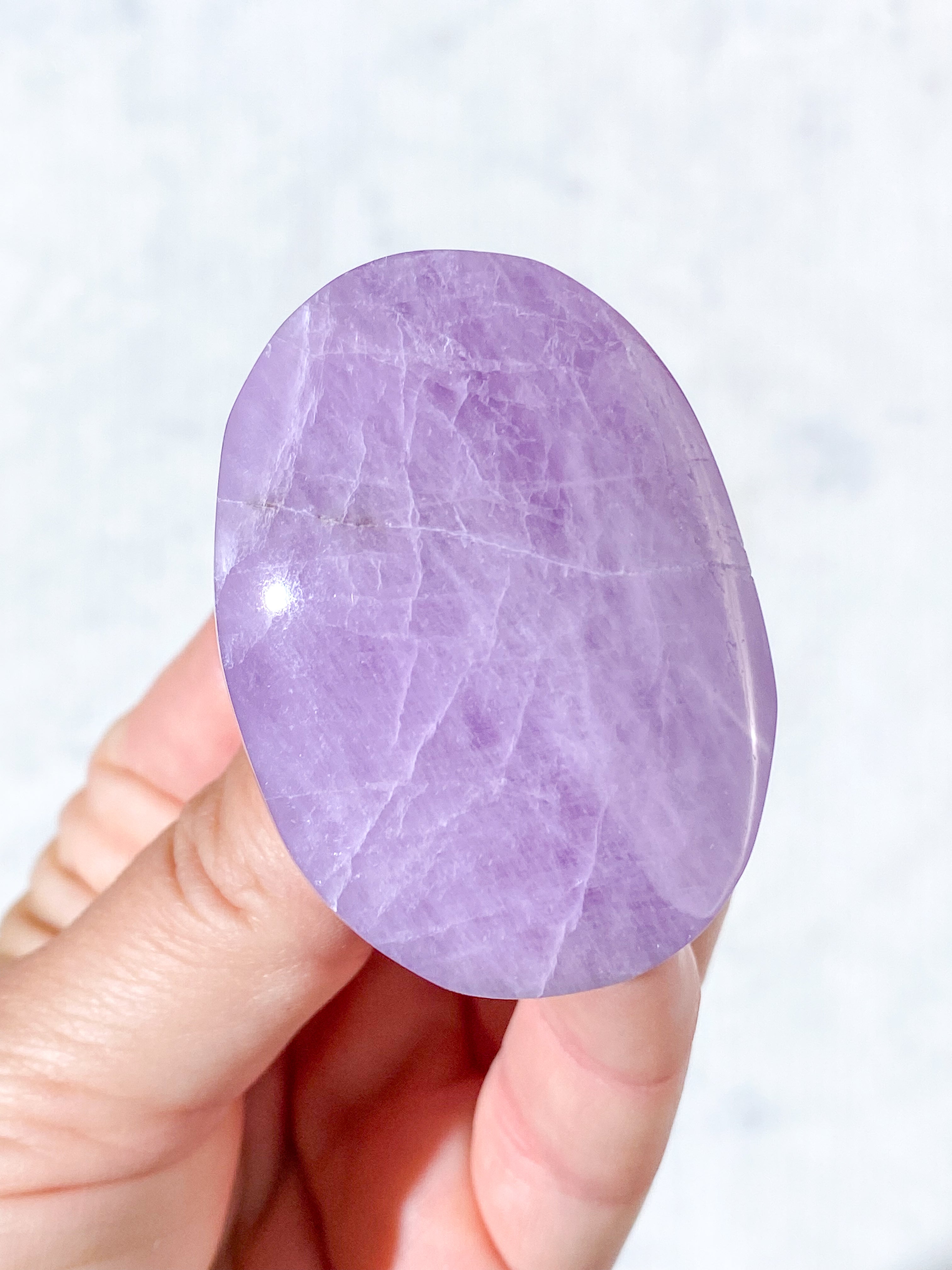 Kunzit Palmstone (Nr. 9) Eksklusiv