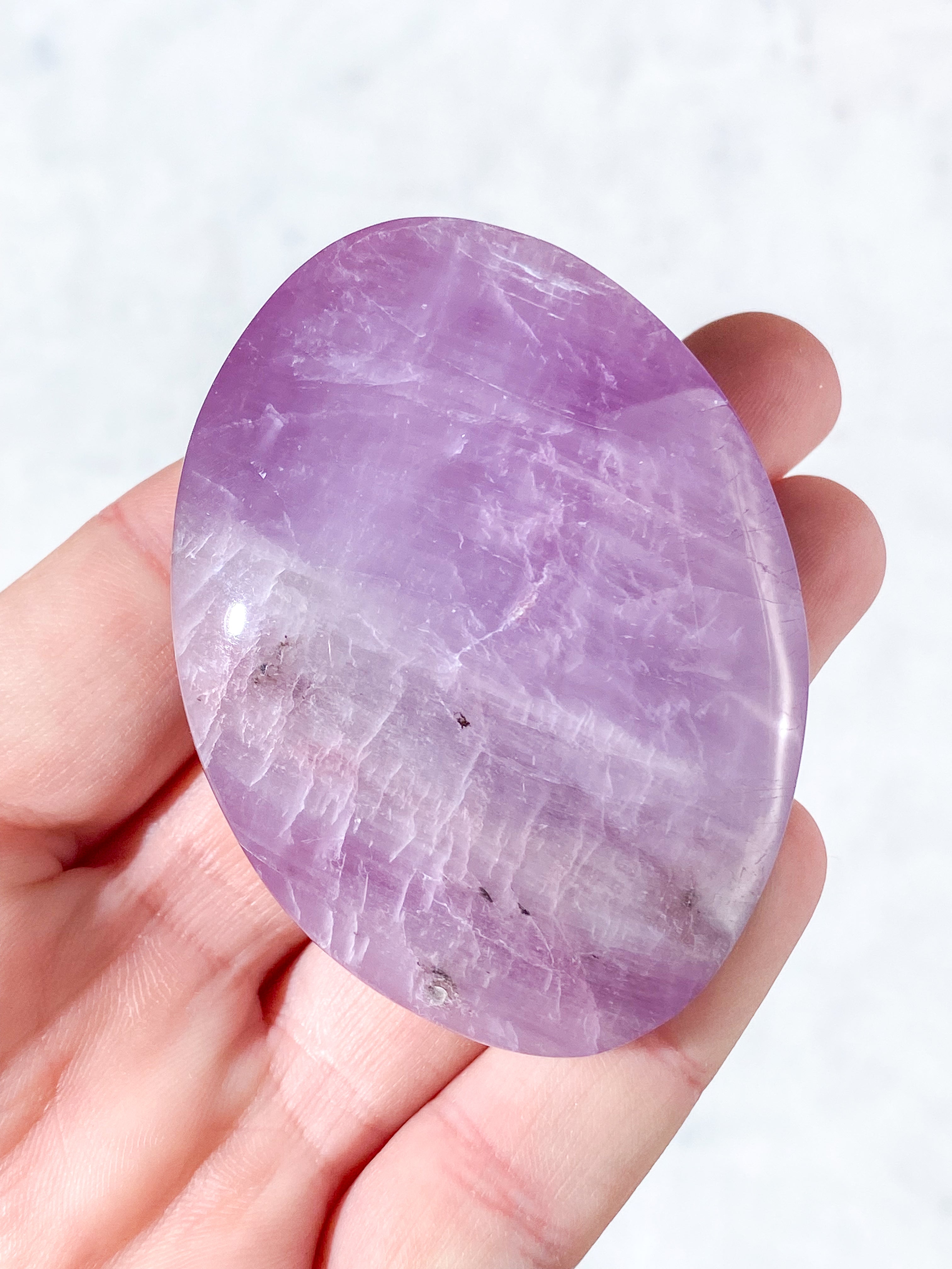 Kunzit Palmstone (Nr. 12) Eksklusiv