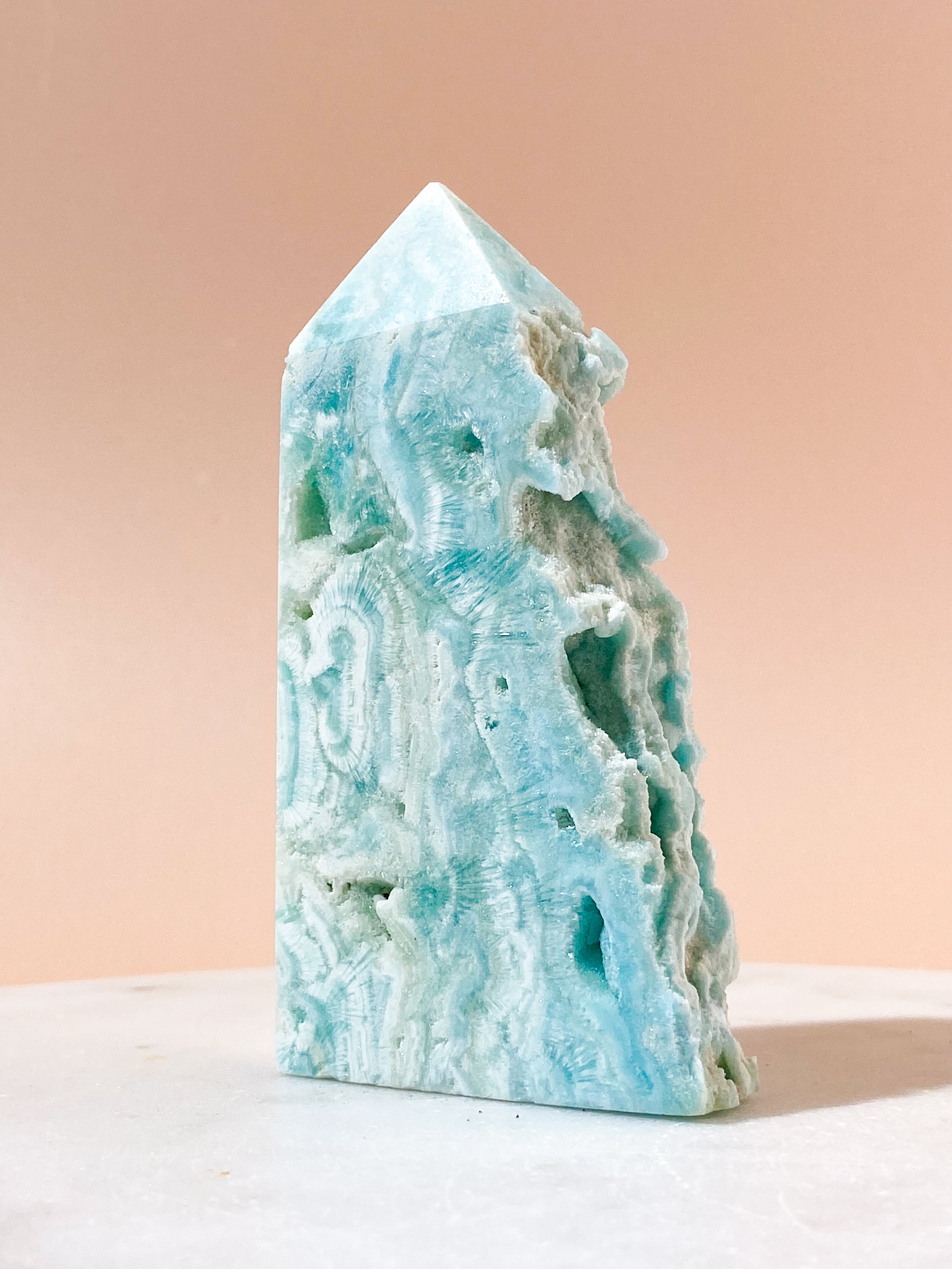 Blå Hemimorphite torn (Nr. 3)