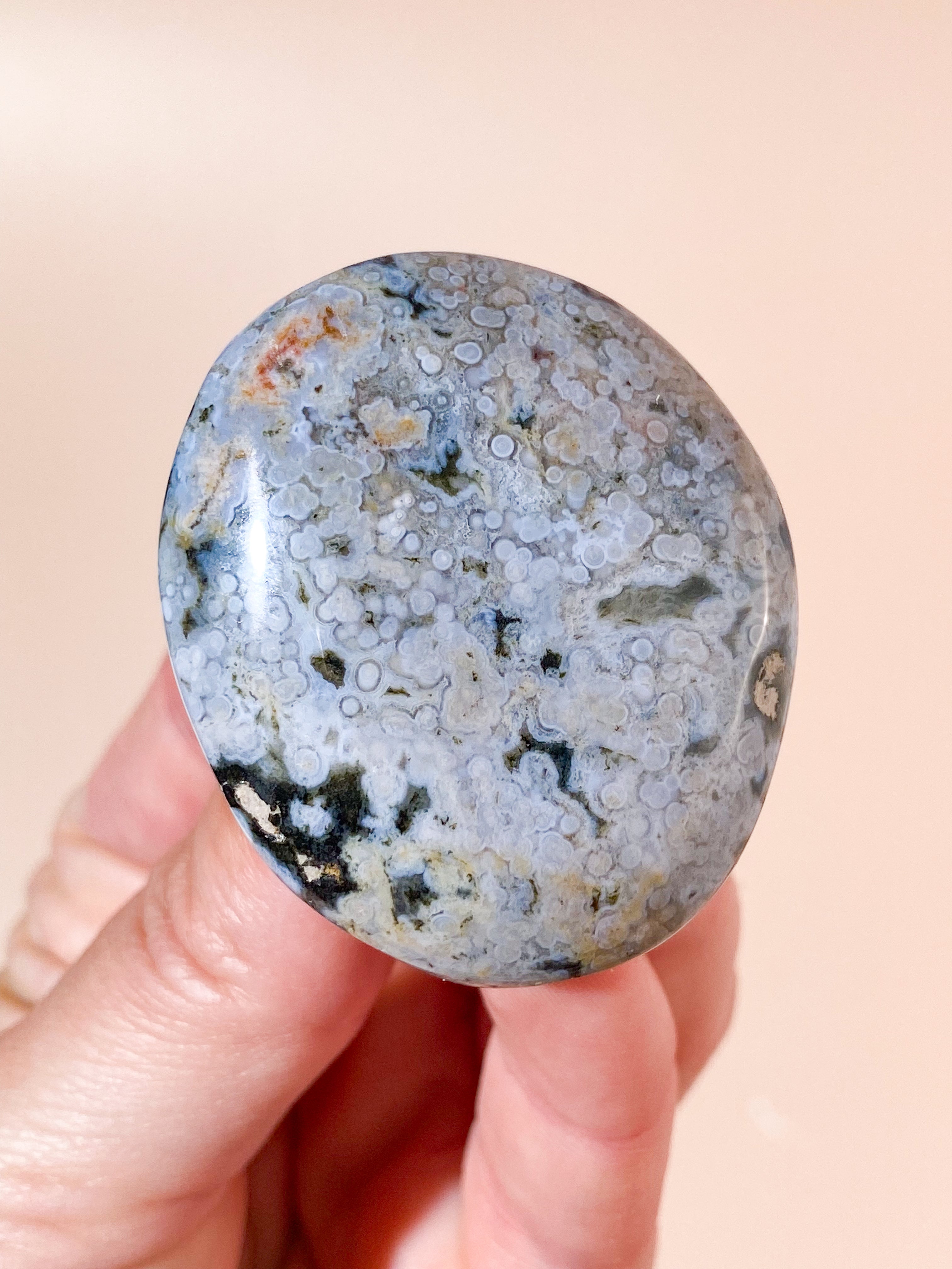 Orbikulär havsjasper Palmstone (nr 1)
