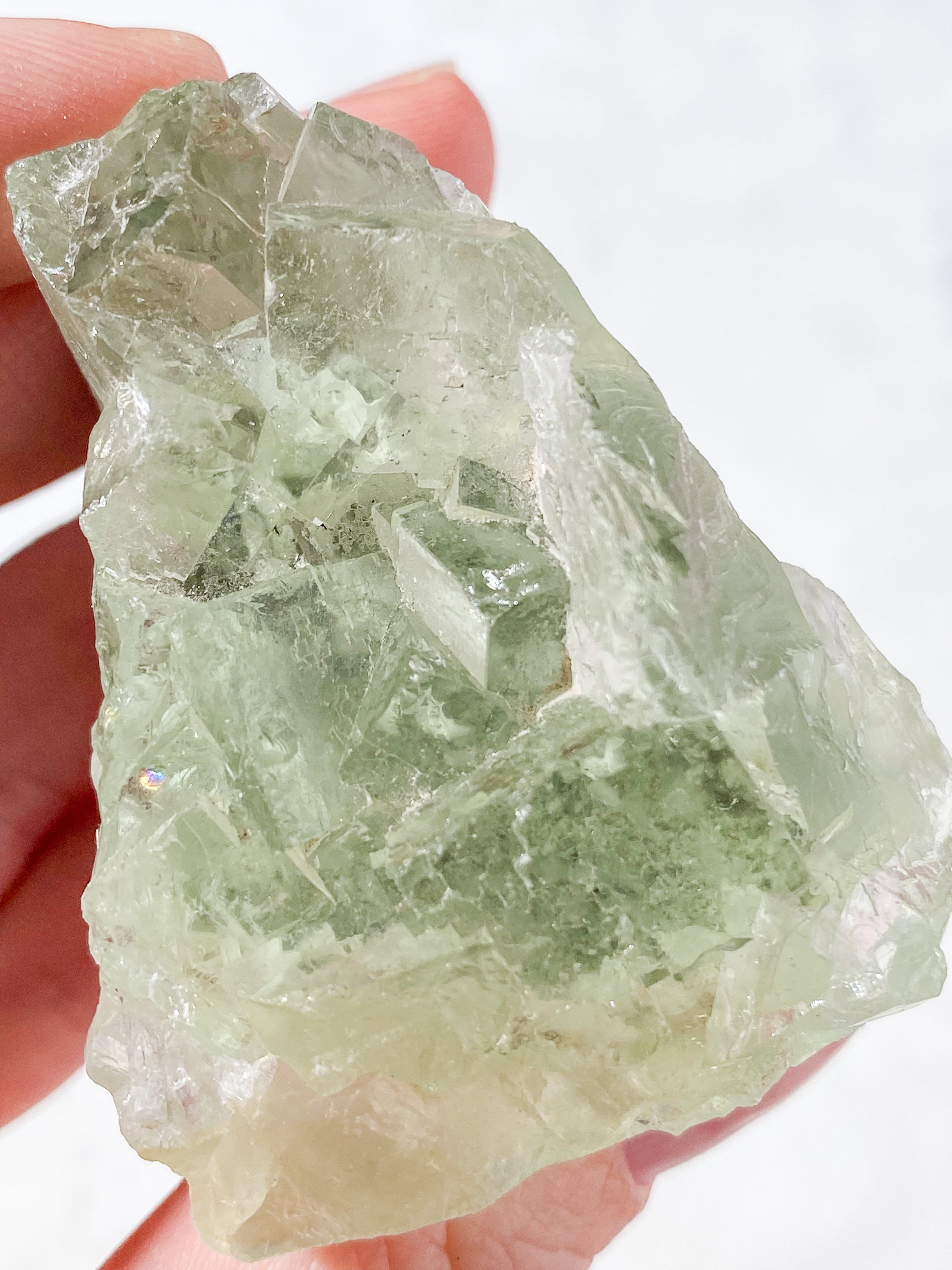 Mintgrön Fluoritklunga (Nr. 2) Exklusiv Kvalitet