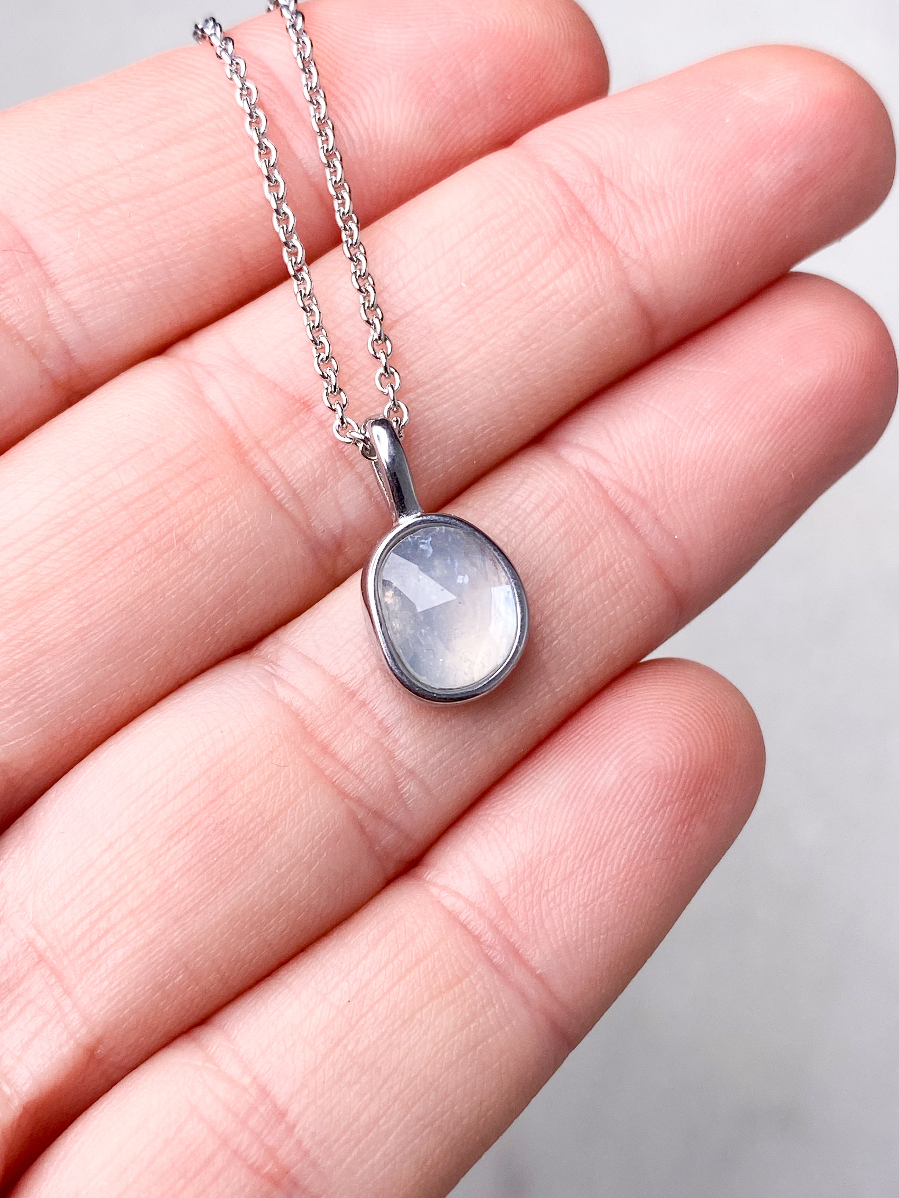 Amazonit Facet Necklace (18K guldpläterad)