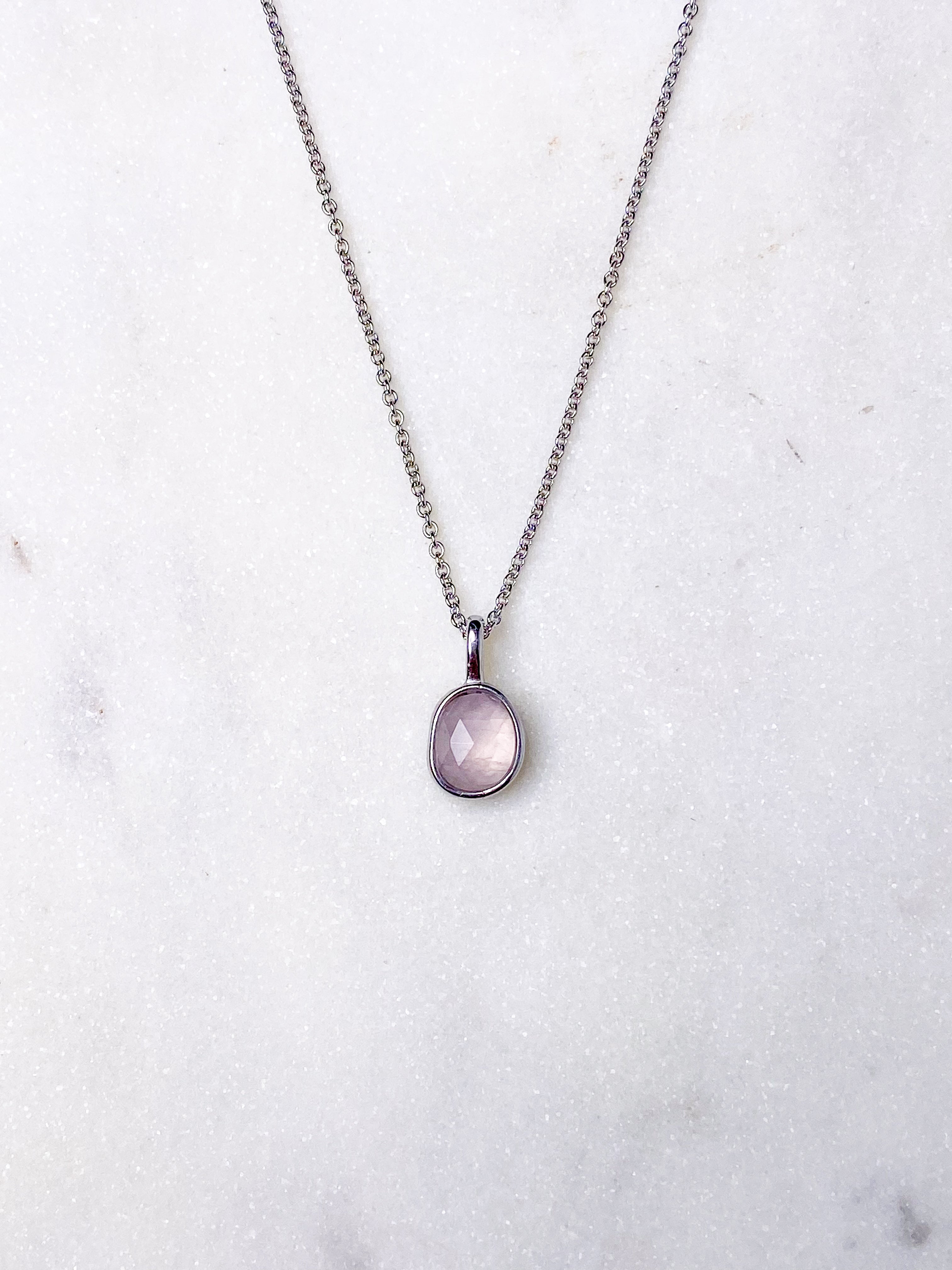 Akvamarin - Petite Heart - Guld