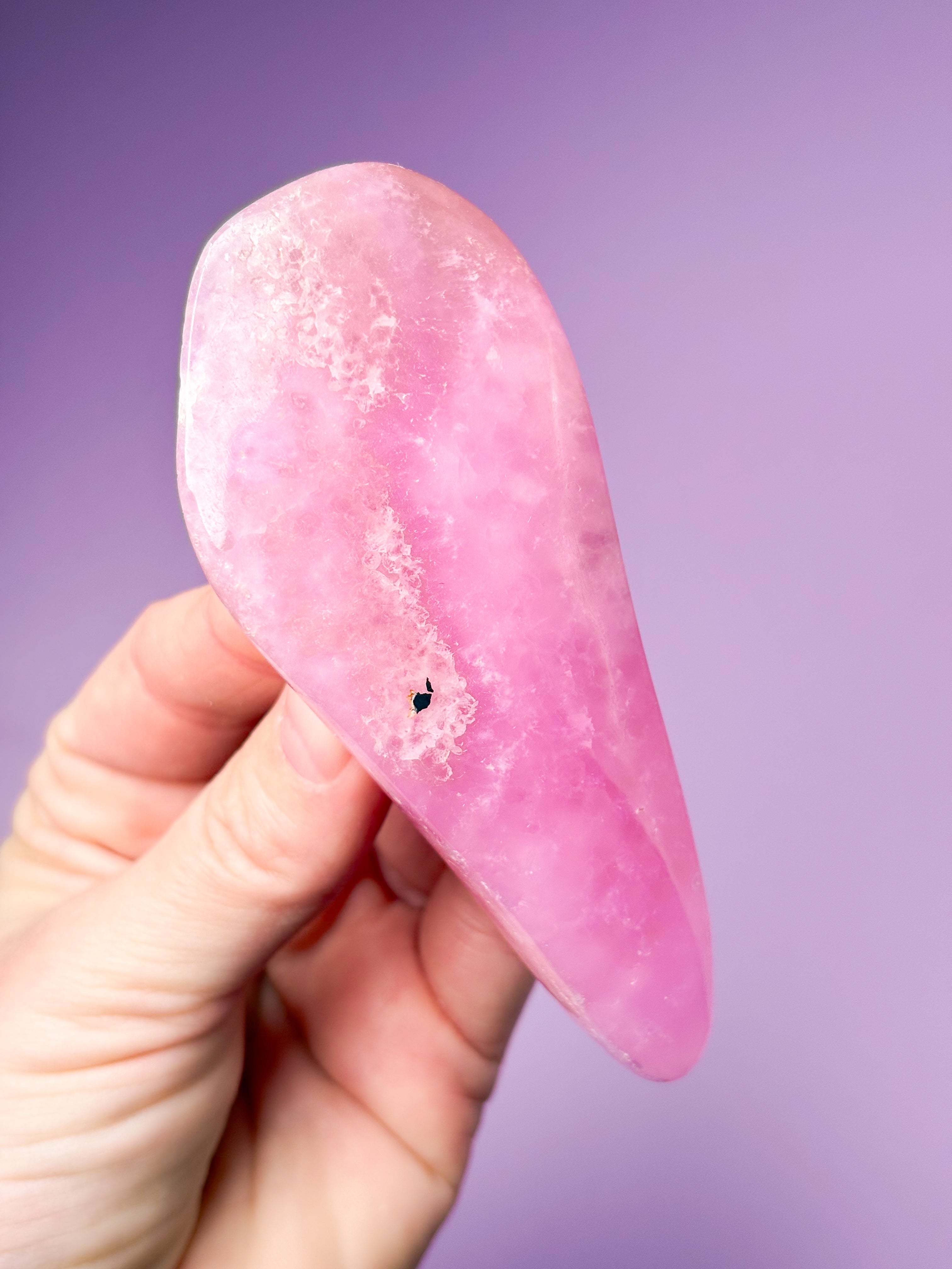 Rosa Aragonit Friform (nr 6)