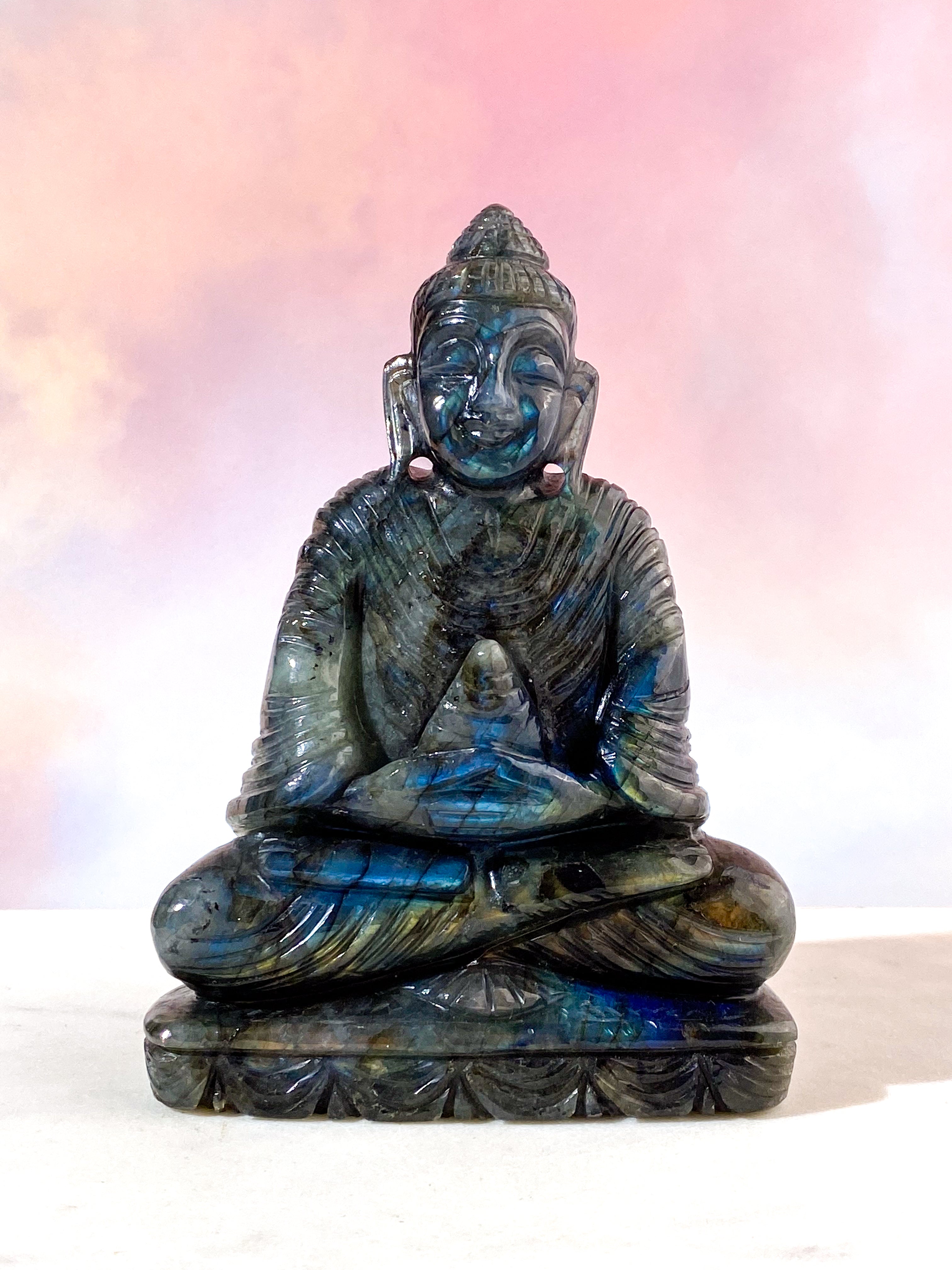 Labradorit Buddha (Nr. 1)