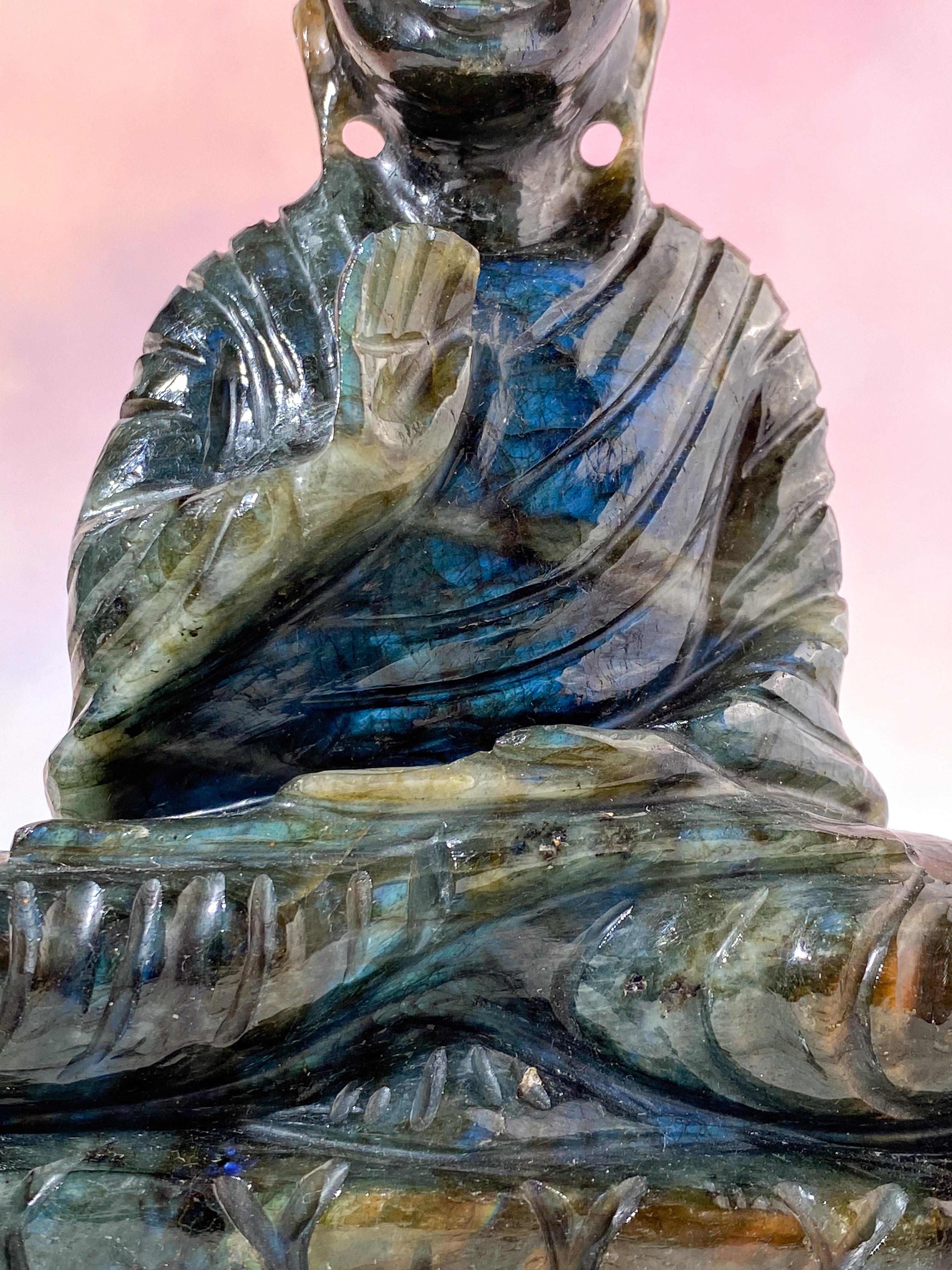 Labradorit Buddha (Nr. 2)