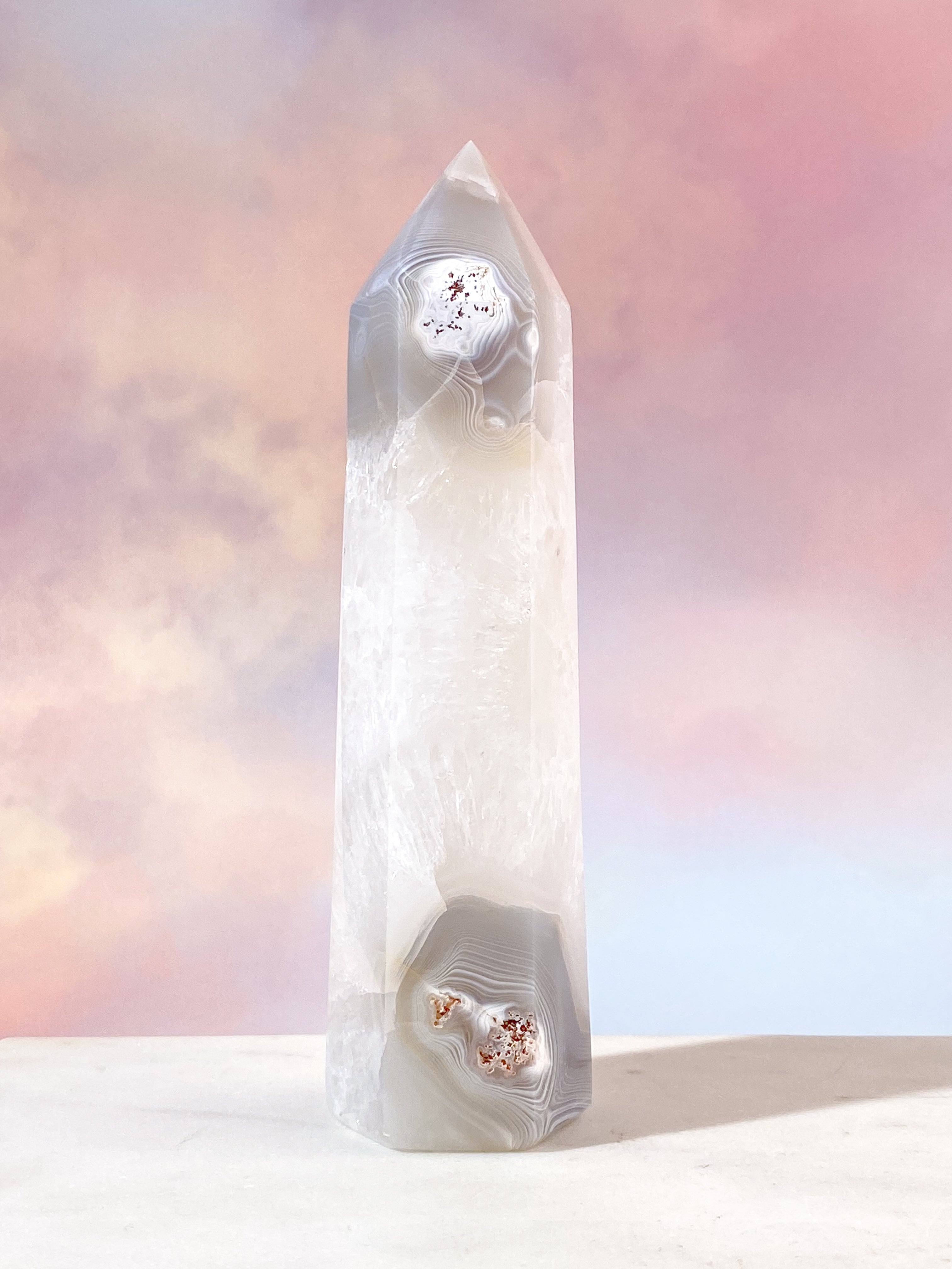Druzy Agate Tower (No. 1)