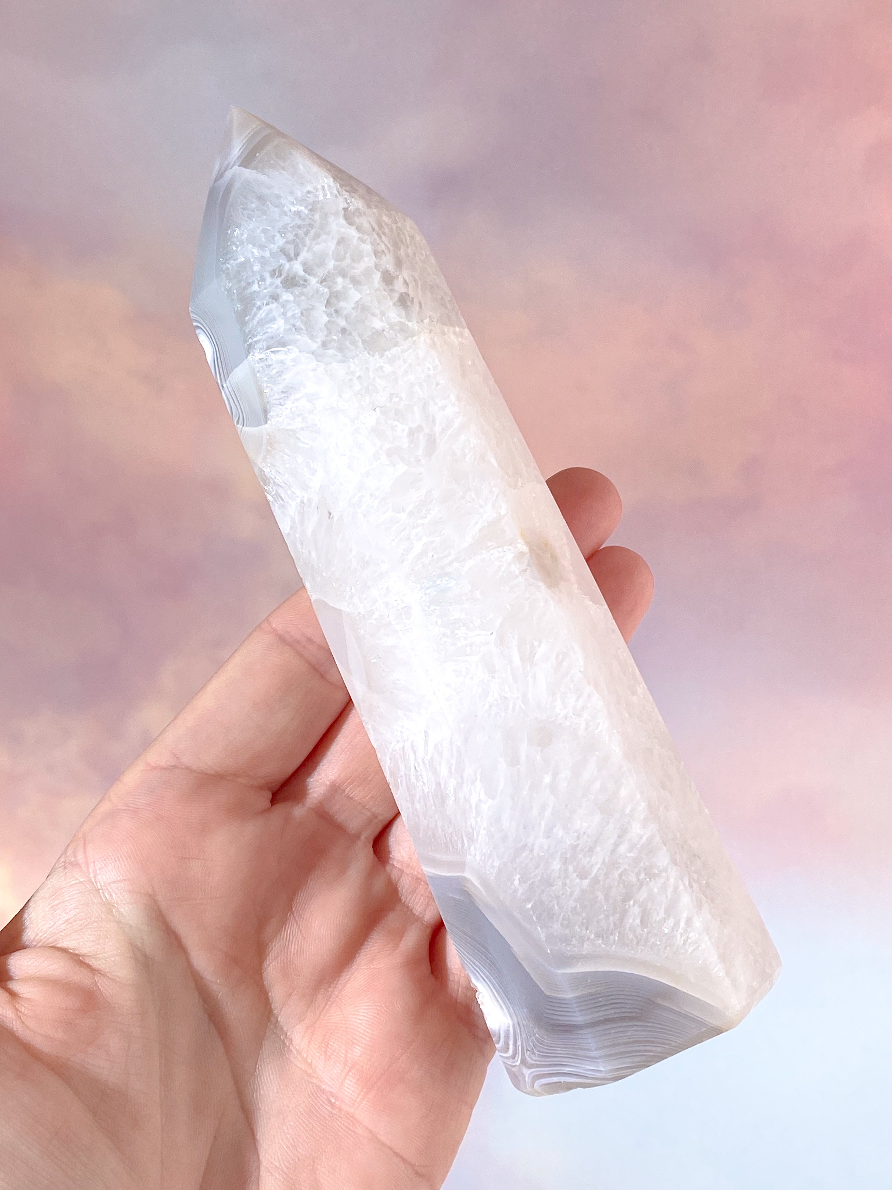 Druzy Agate Tower (No. 1)