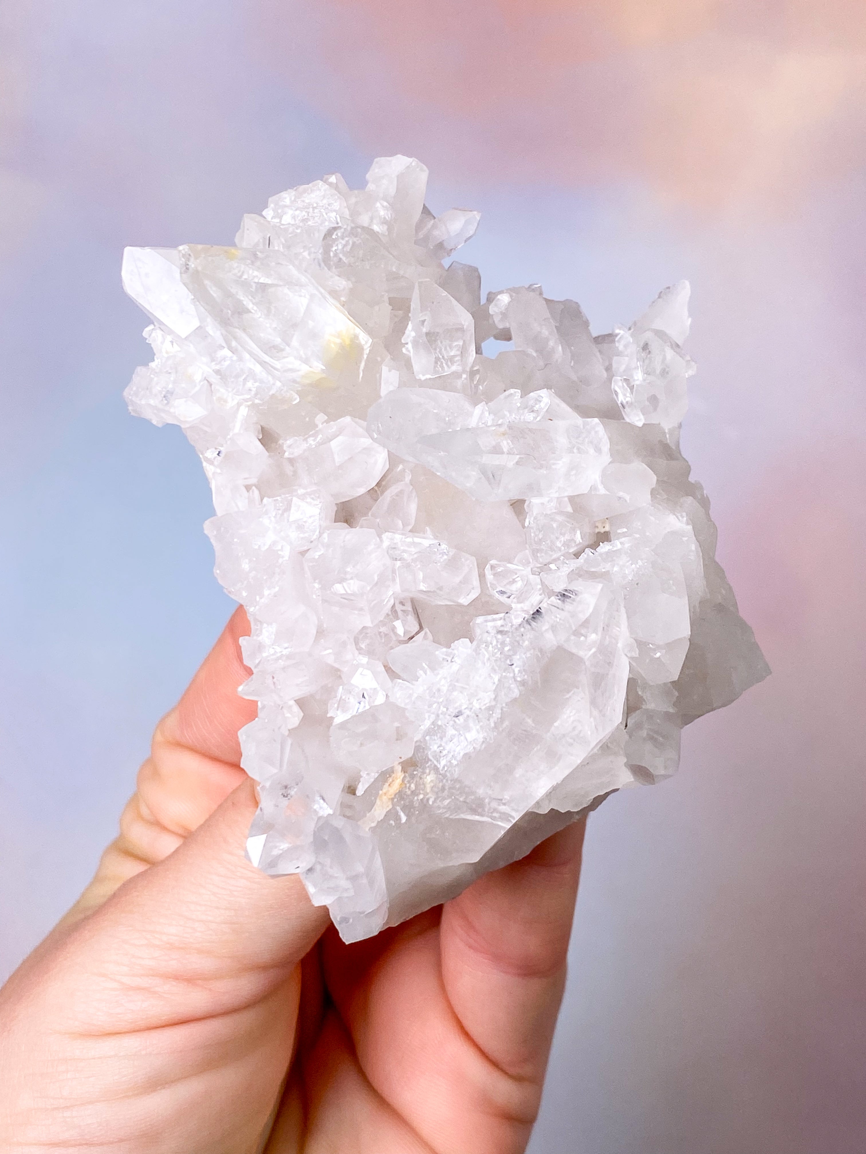 Mountain Crystal Cluster (nr X) Exklusiv kvalitet