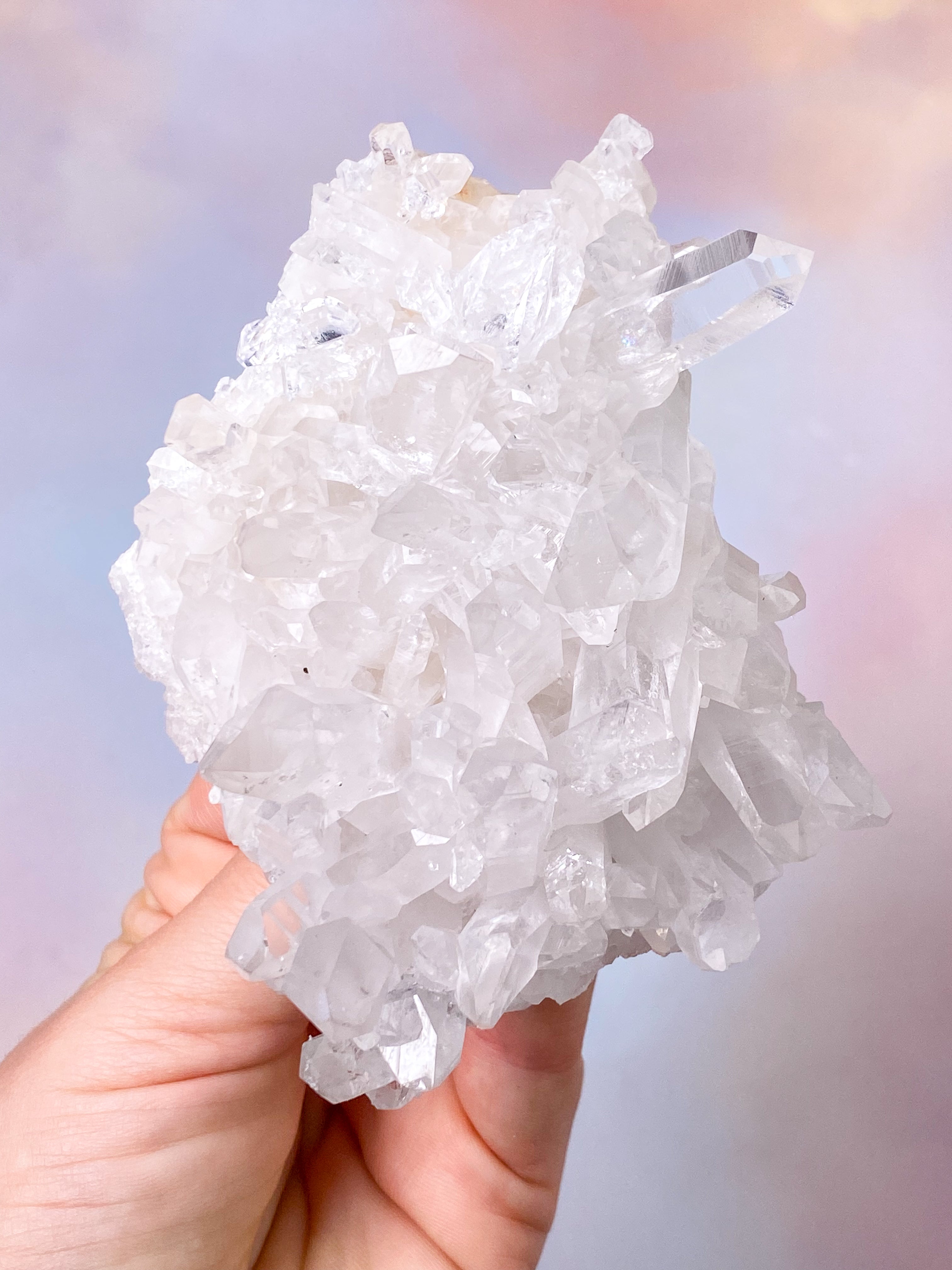 Mountain Crystal Cluster (nr X) Exklusiv kvalitet