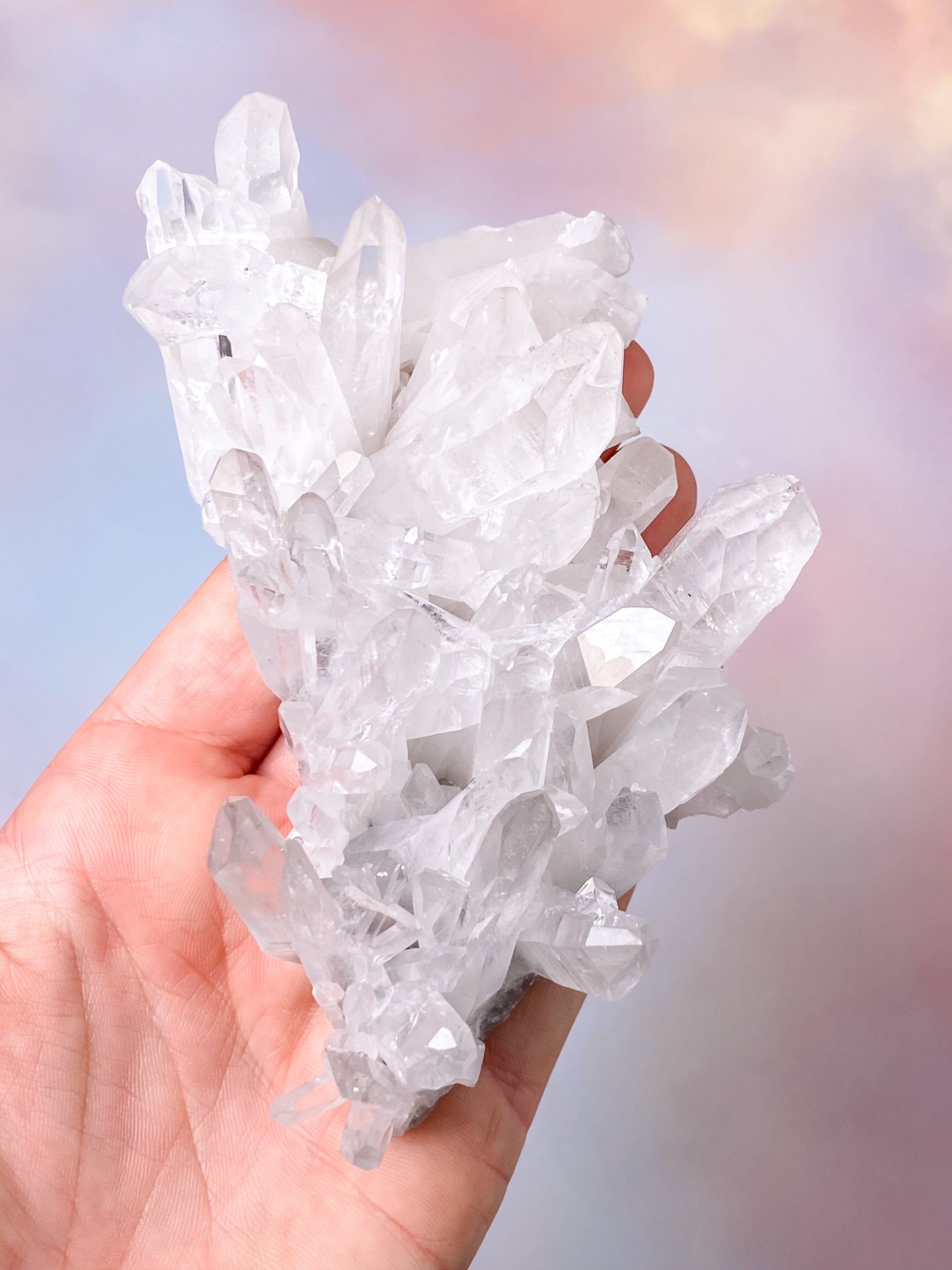 Mountain Crystal Cluster (nr X) Exklusiv kvalitet