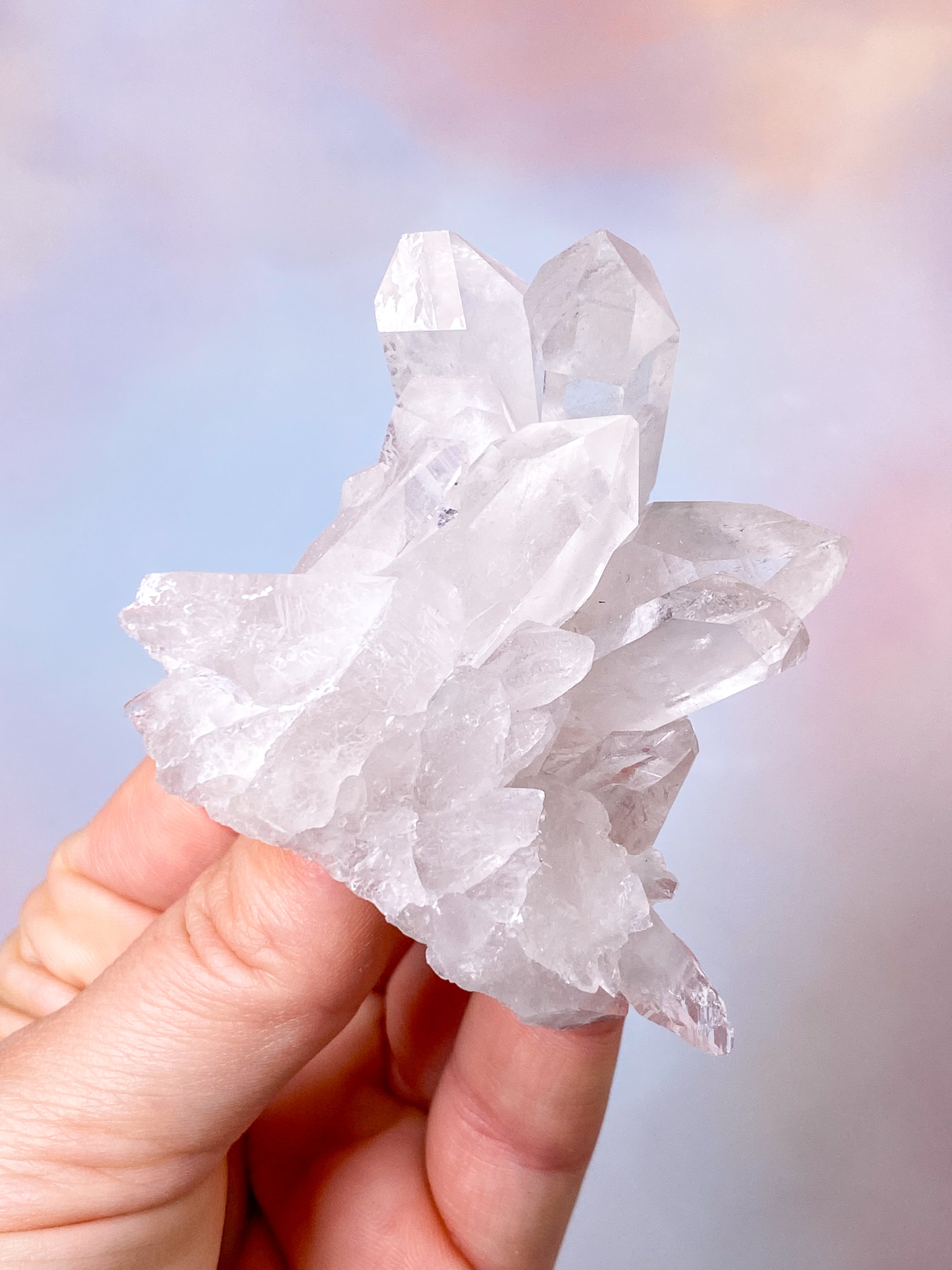 Mountain Crystal Cluster (nr X) Exklusiv kvalitet