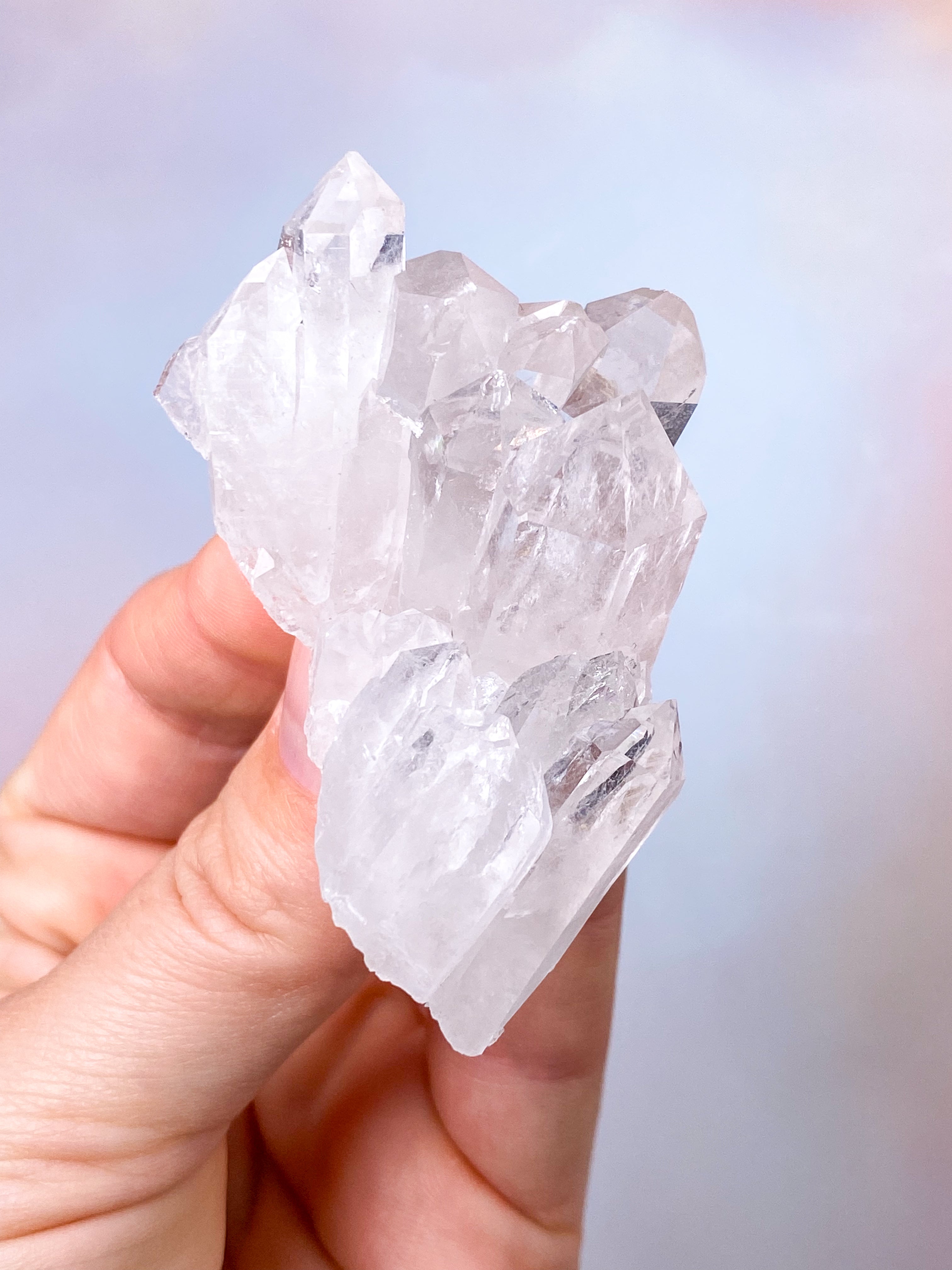 Mountain Crystal Cluster (nr X) Exklusiv kvalitet