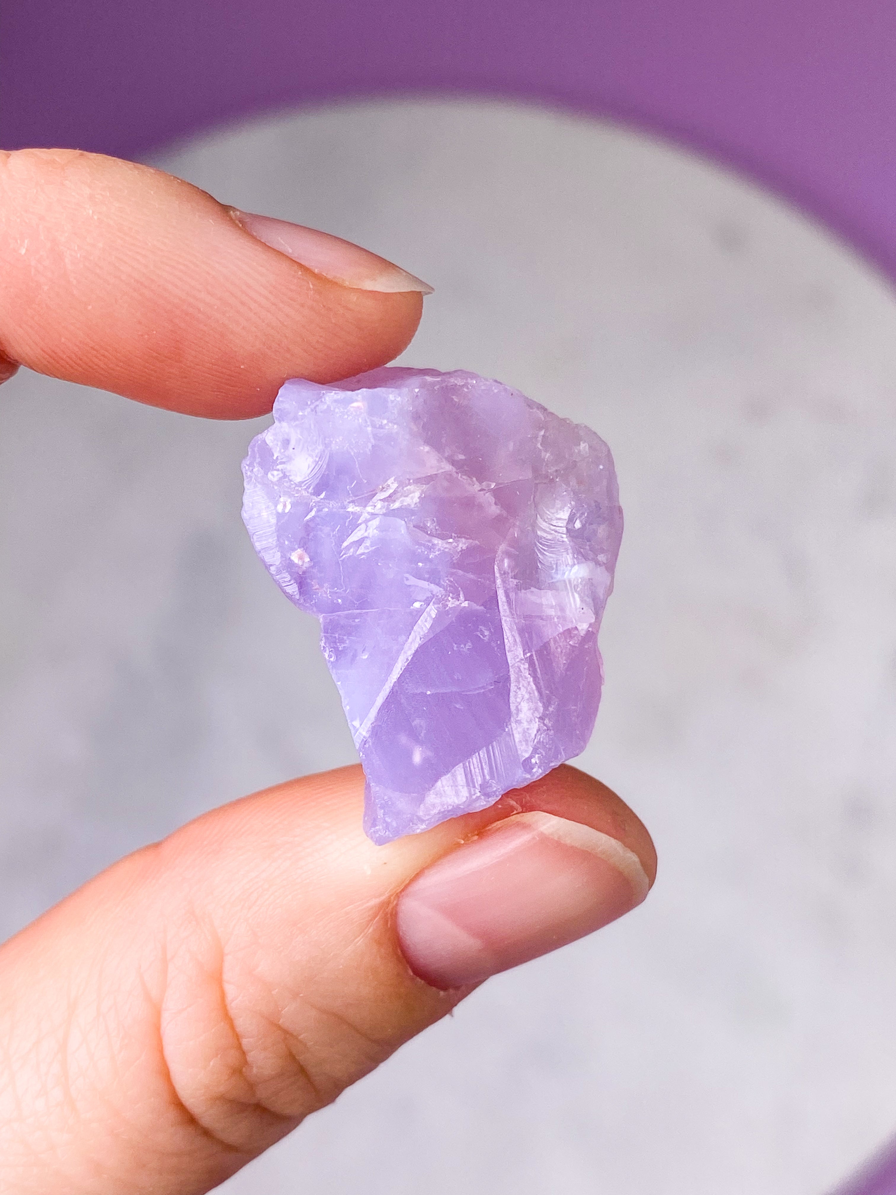 Lavender Moon Quartz Rå (Nr. 9)