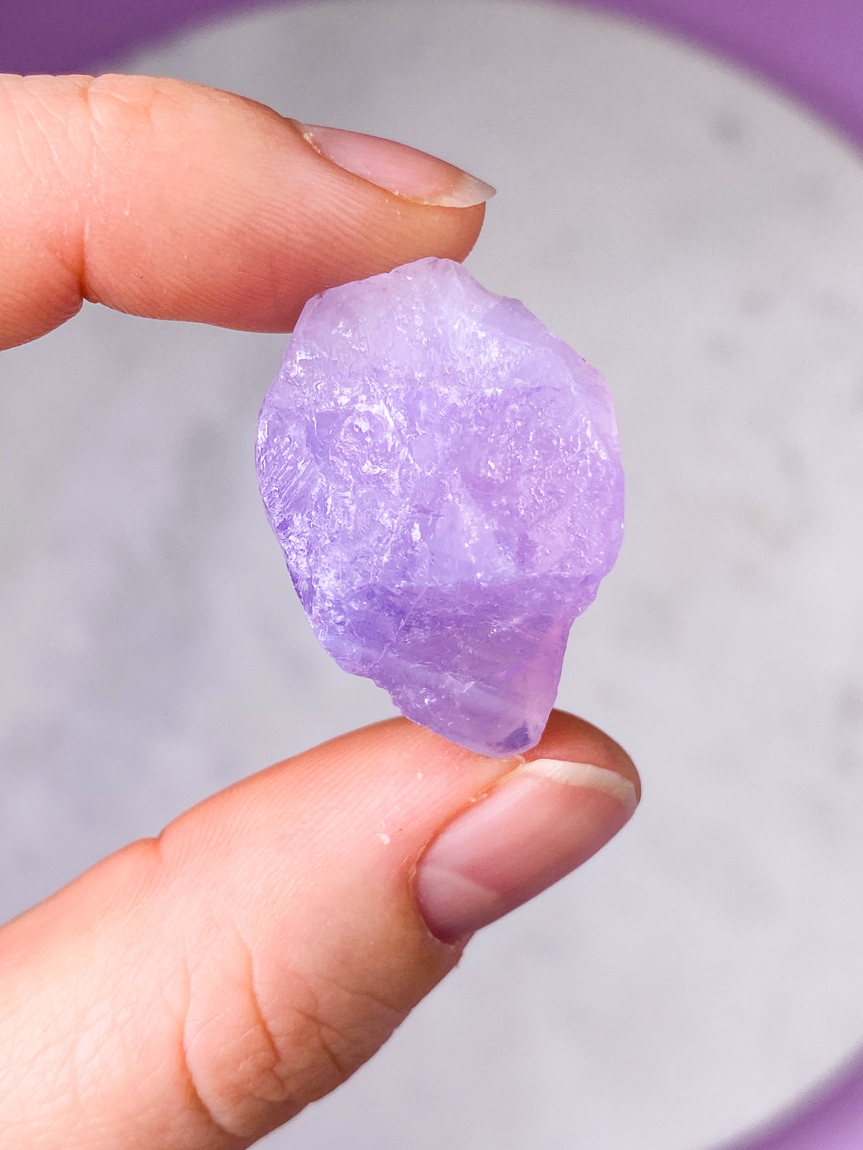Lavender Moon Quartz Rå (Nr. 15)