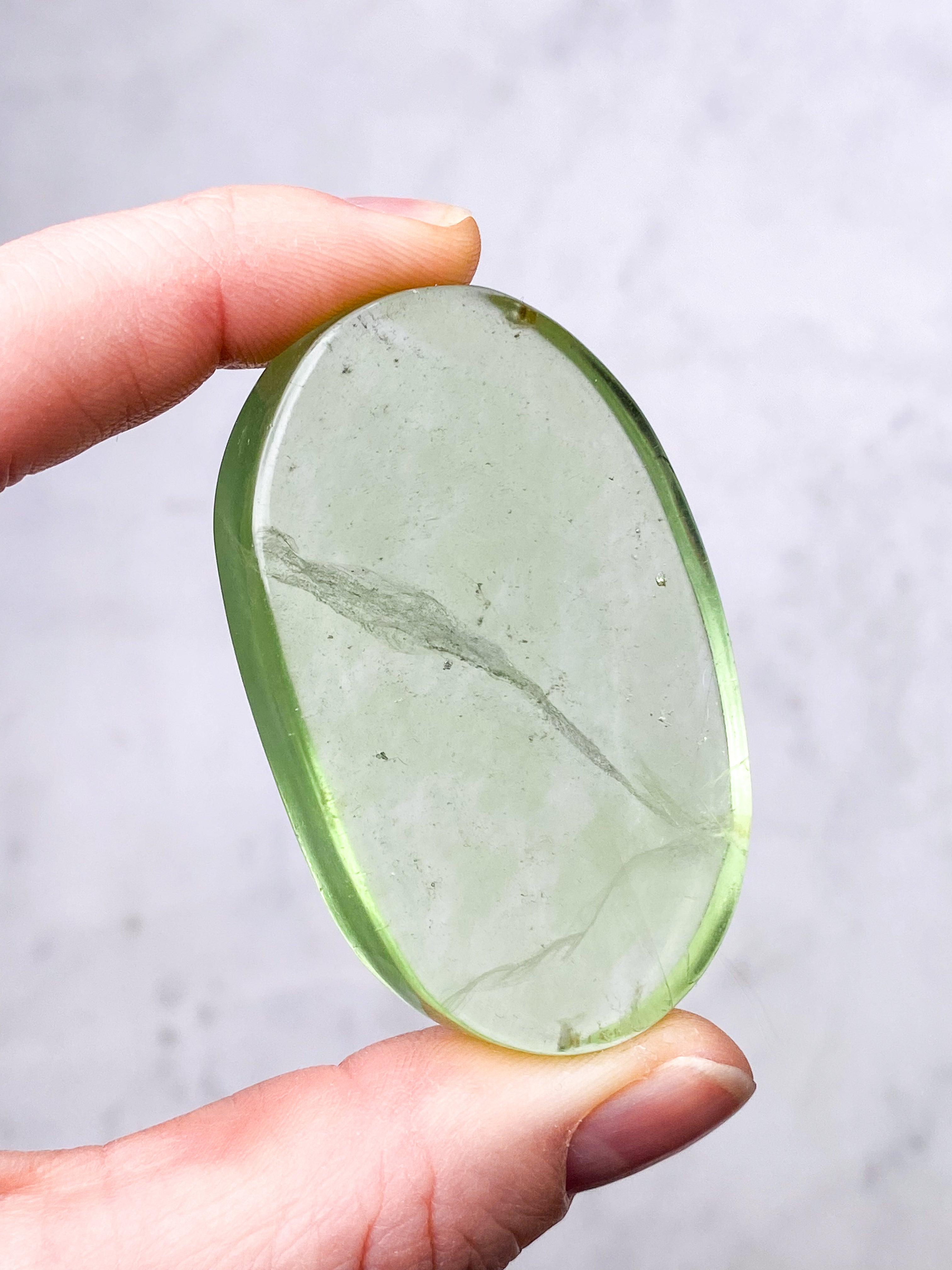 Grön äpple Fluorit Palmsten (nr 12) (Exklusiv)