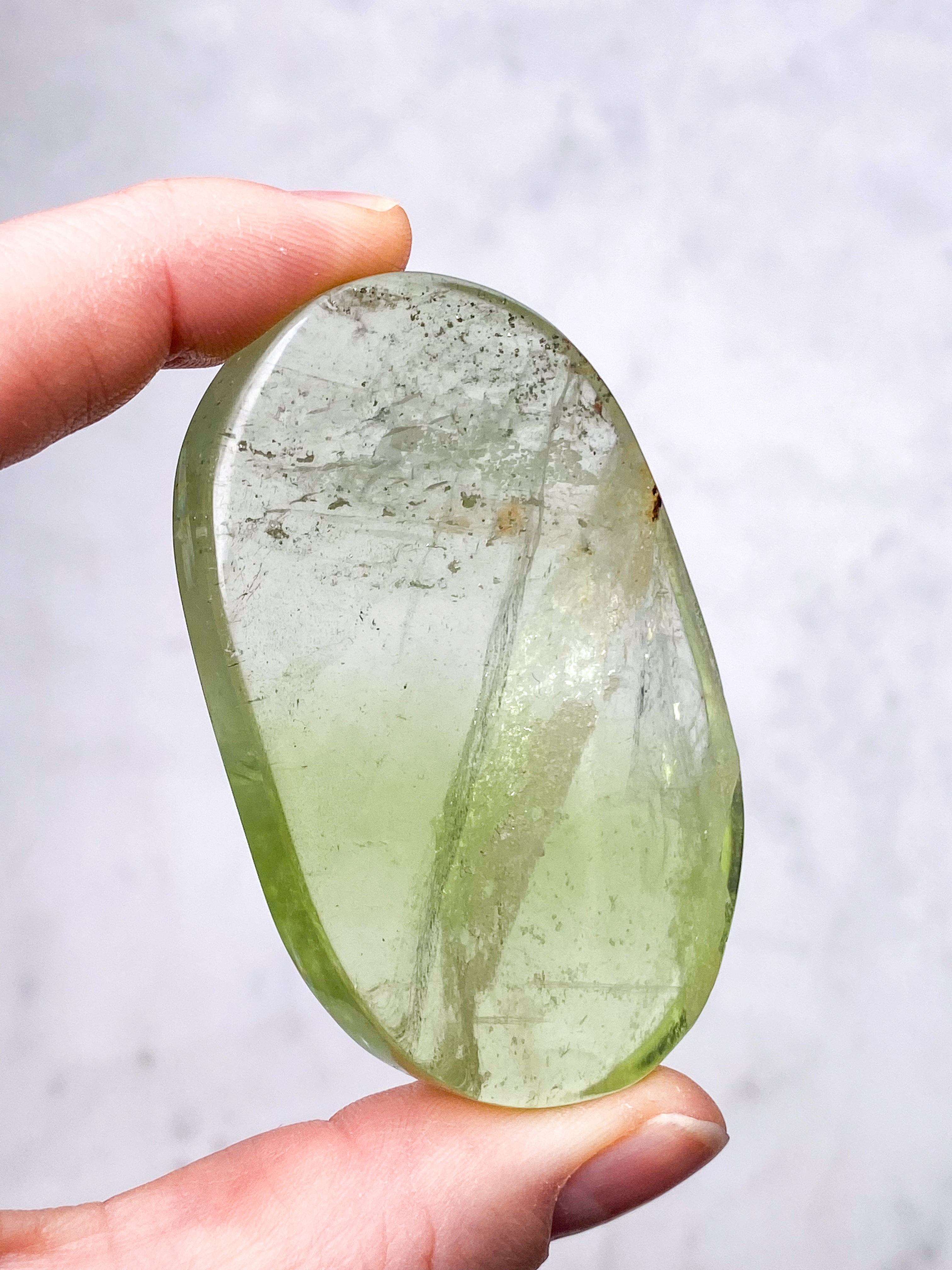 Grön äpple Fluorit Palmsten (nr 13) (Exklusiv)