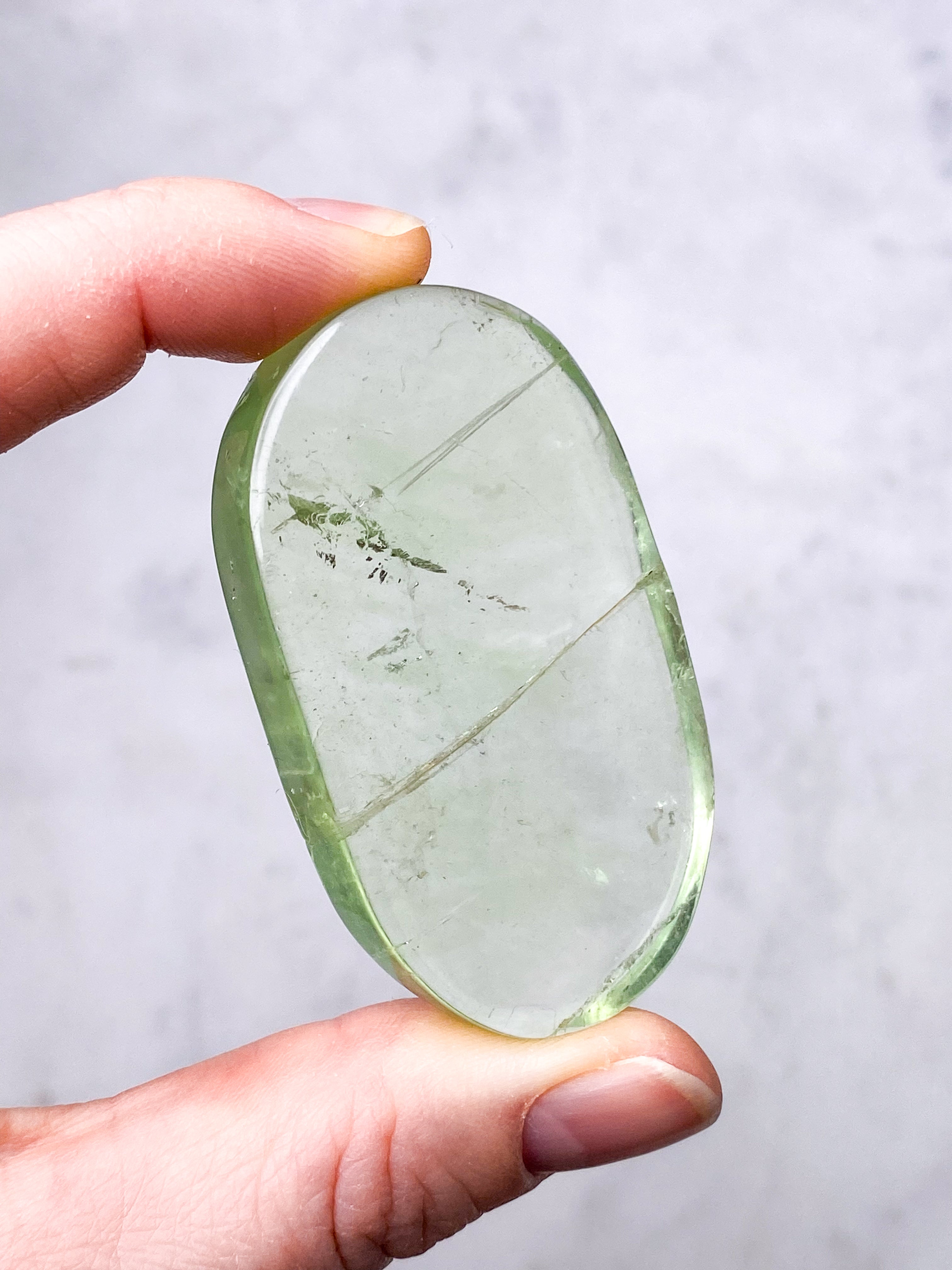 Grön äpple Fluorit Palmsten (nr 16) (Exklusiv)