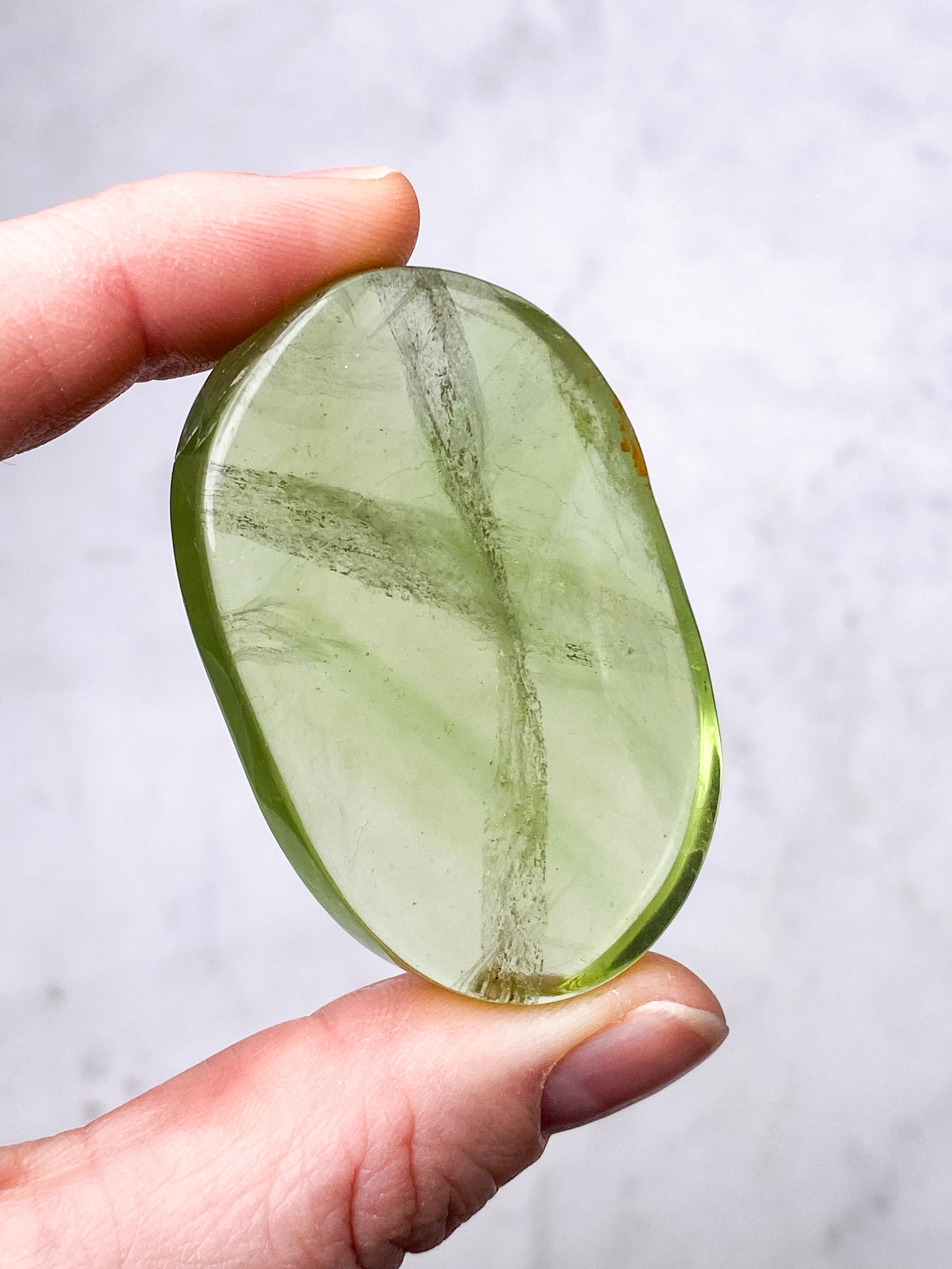 Grön äpple Fluorit Palmsten (nr 22) (Exklusiv)