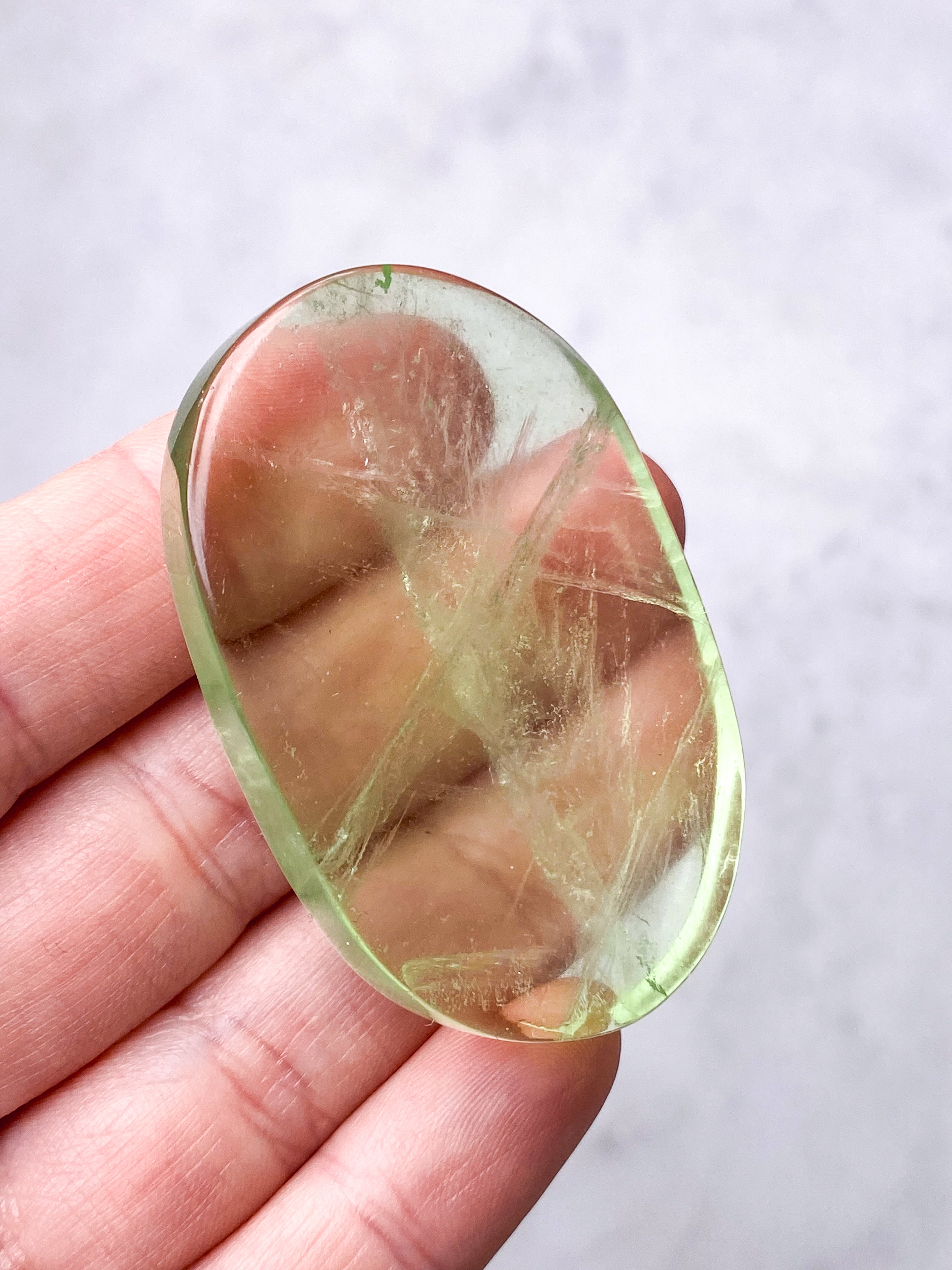 Grön äpple Fluorit Palmsten (nr 23) (Exklusiv)