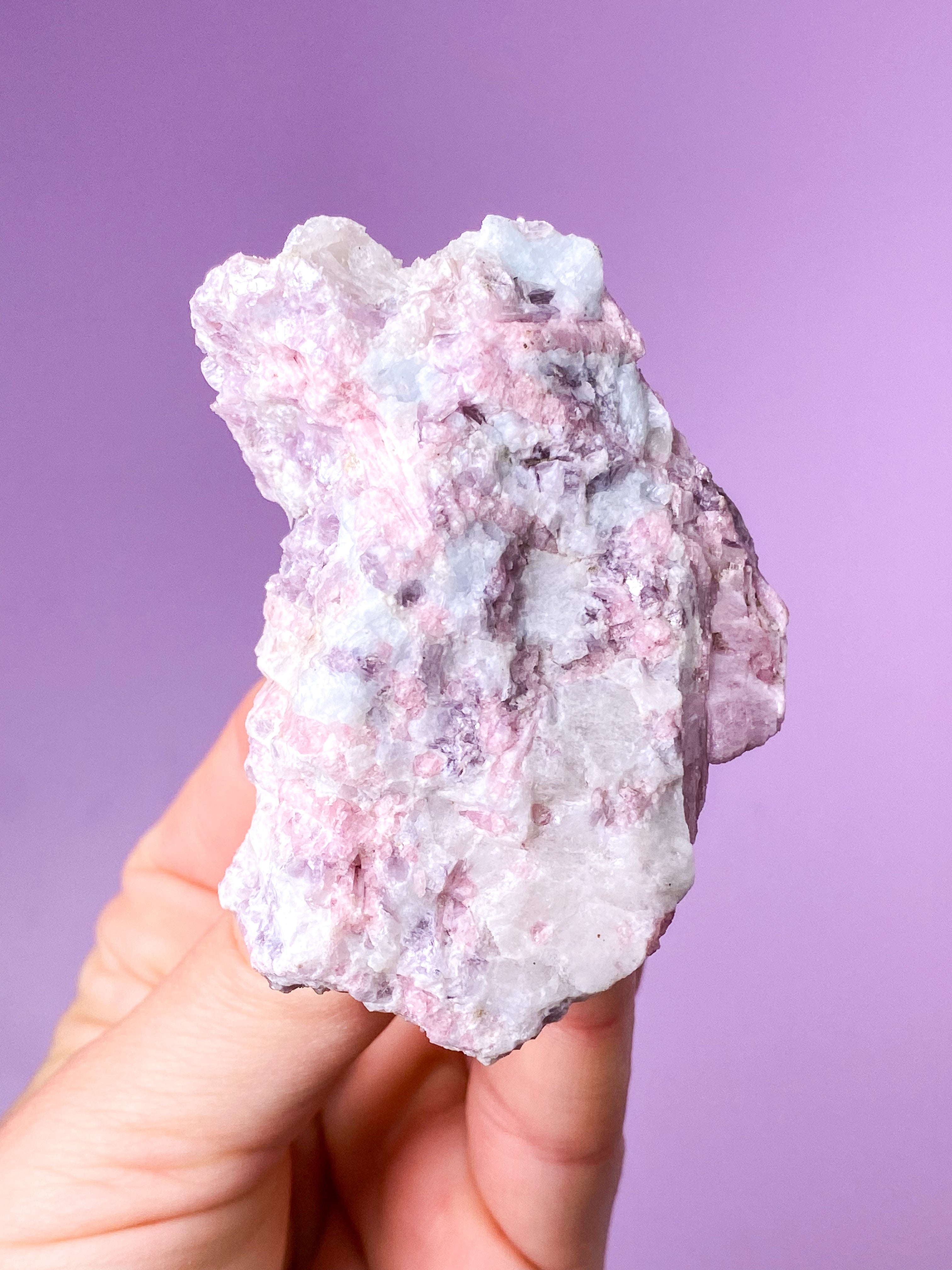 Rosa turmalinkluster (nr 9)