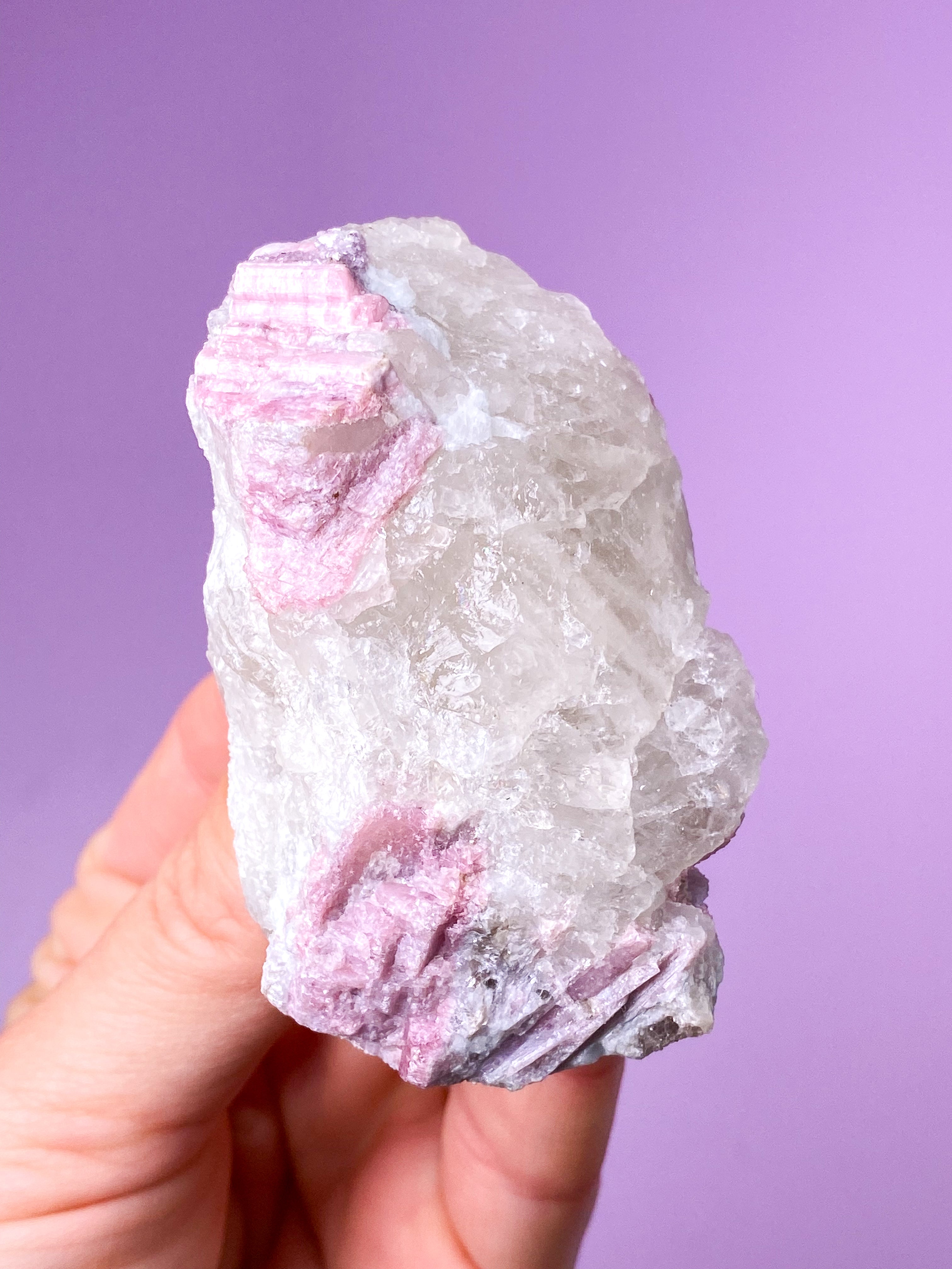 Rosa turmalinkluster (nr 9)