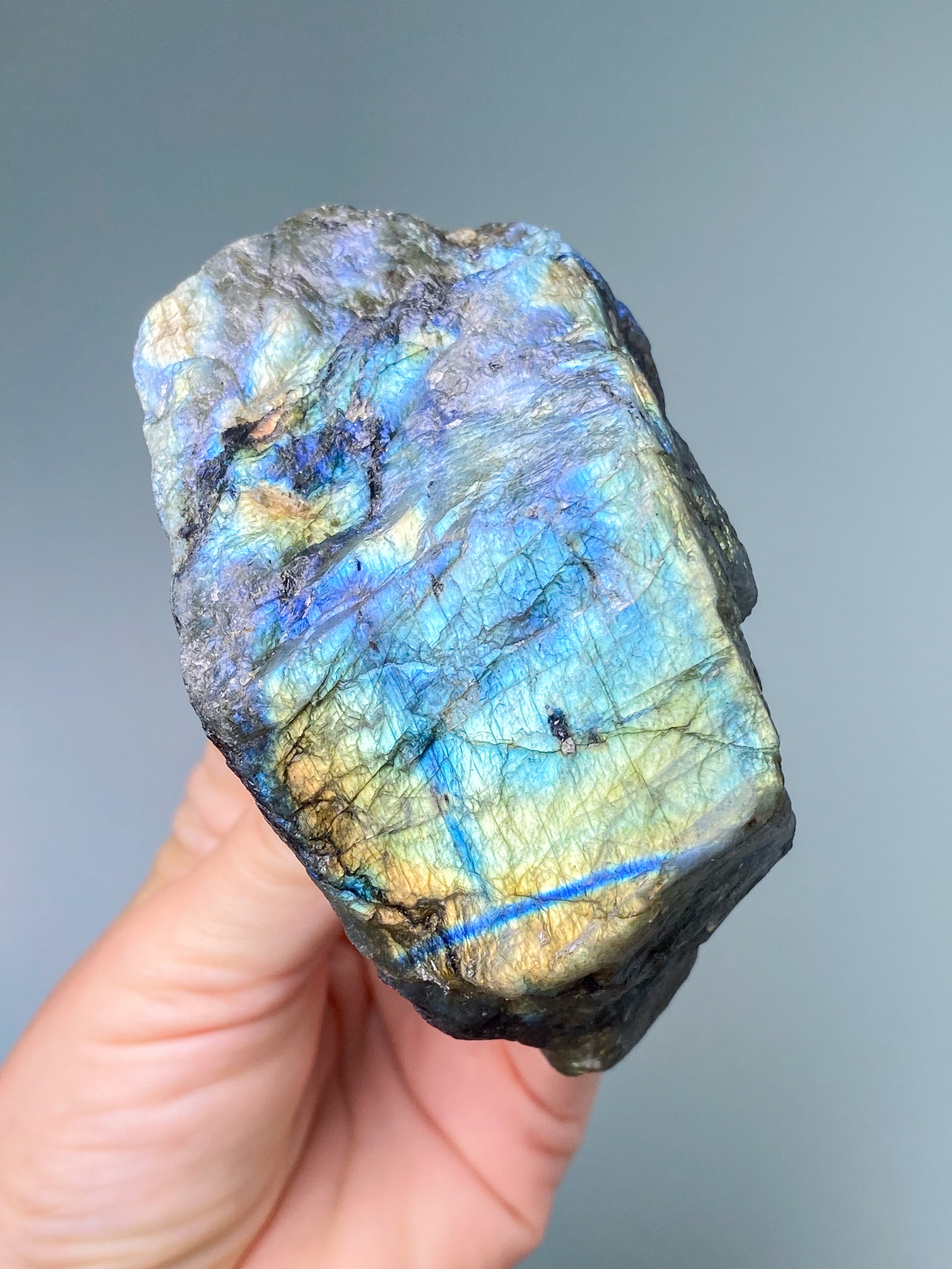 Guld labradorite hjärta