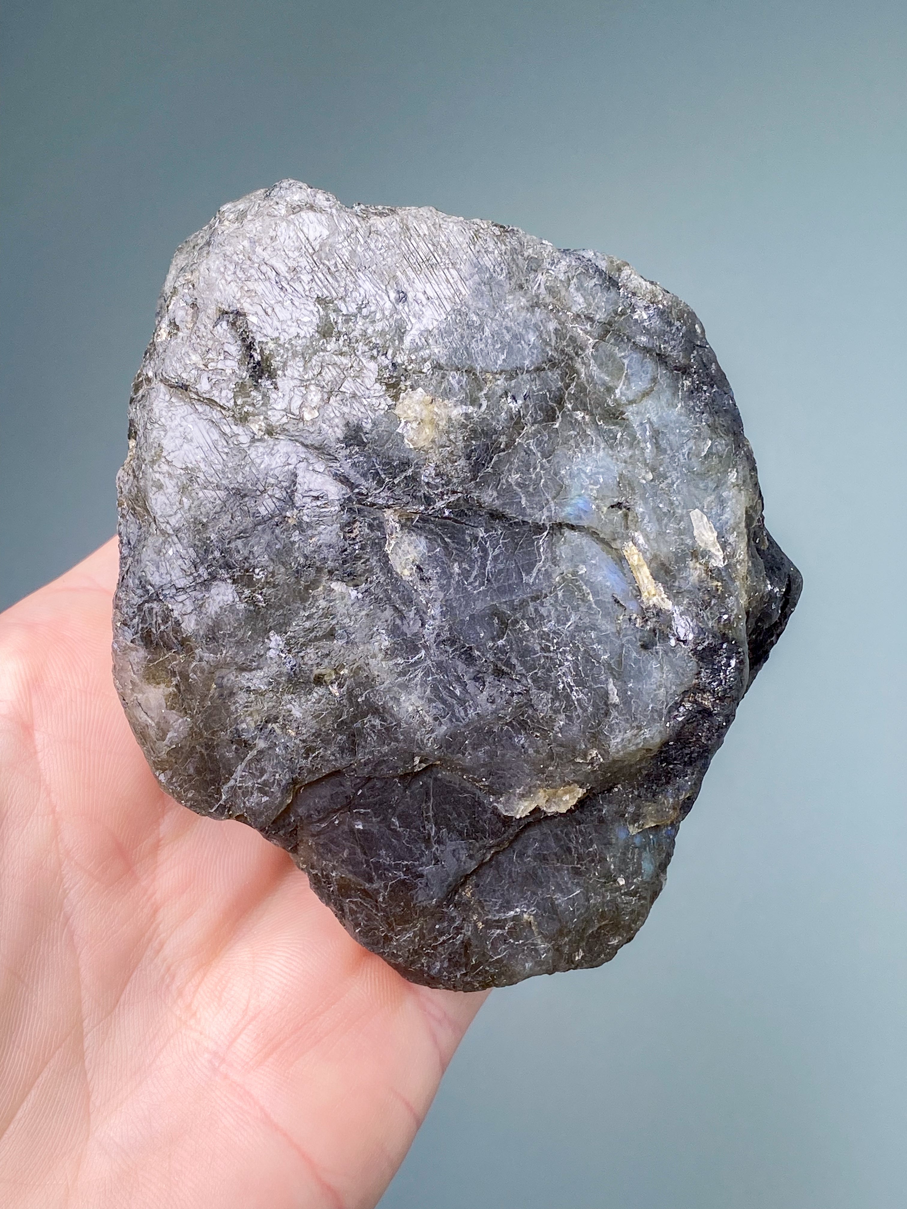 Guld labradorite hjärta