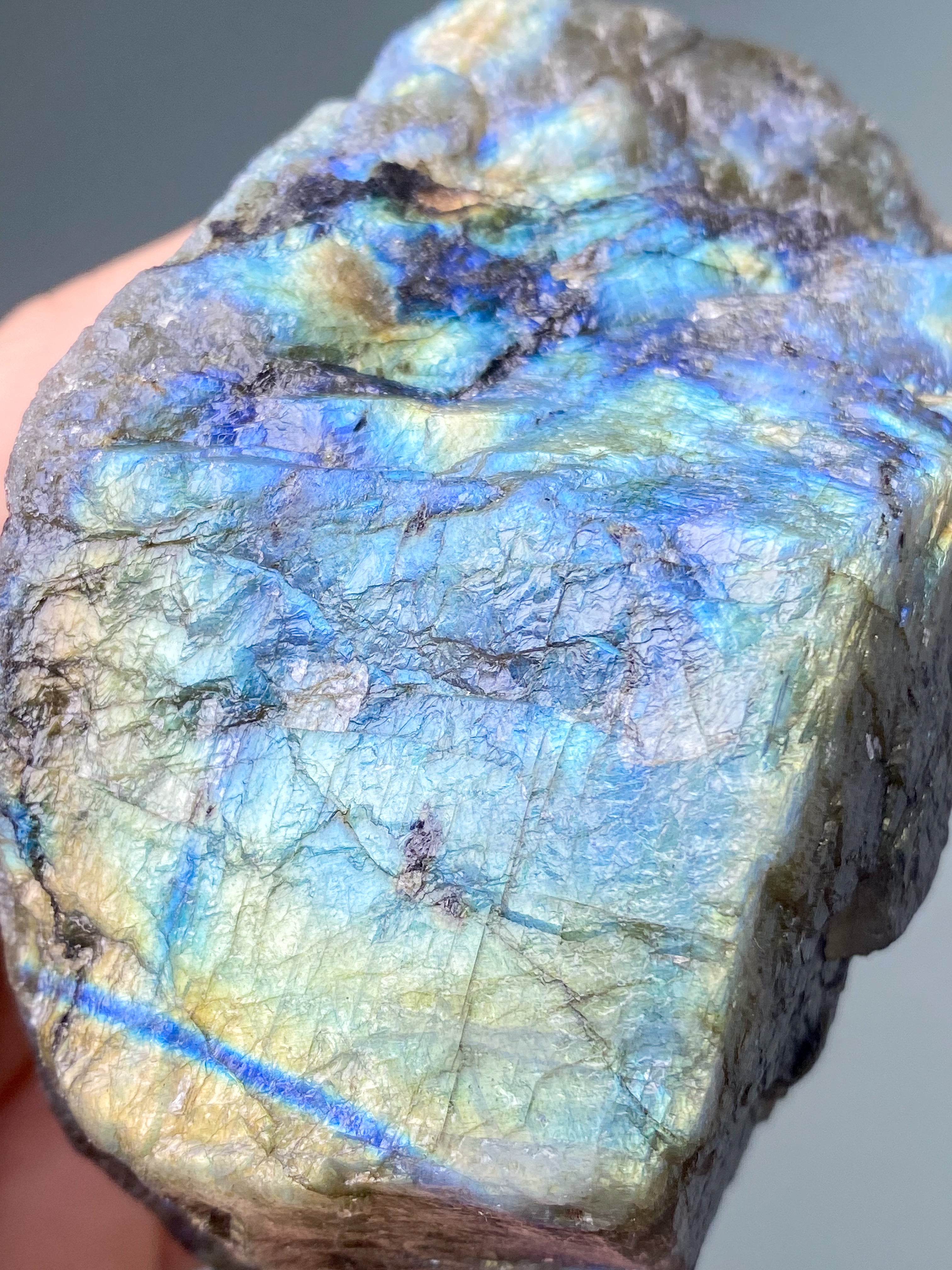 Guld labradorite hjärta