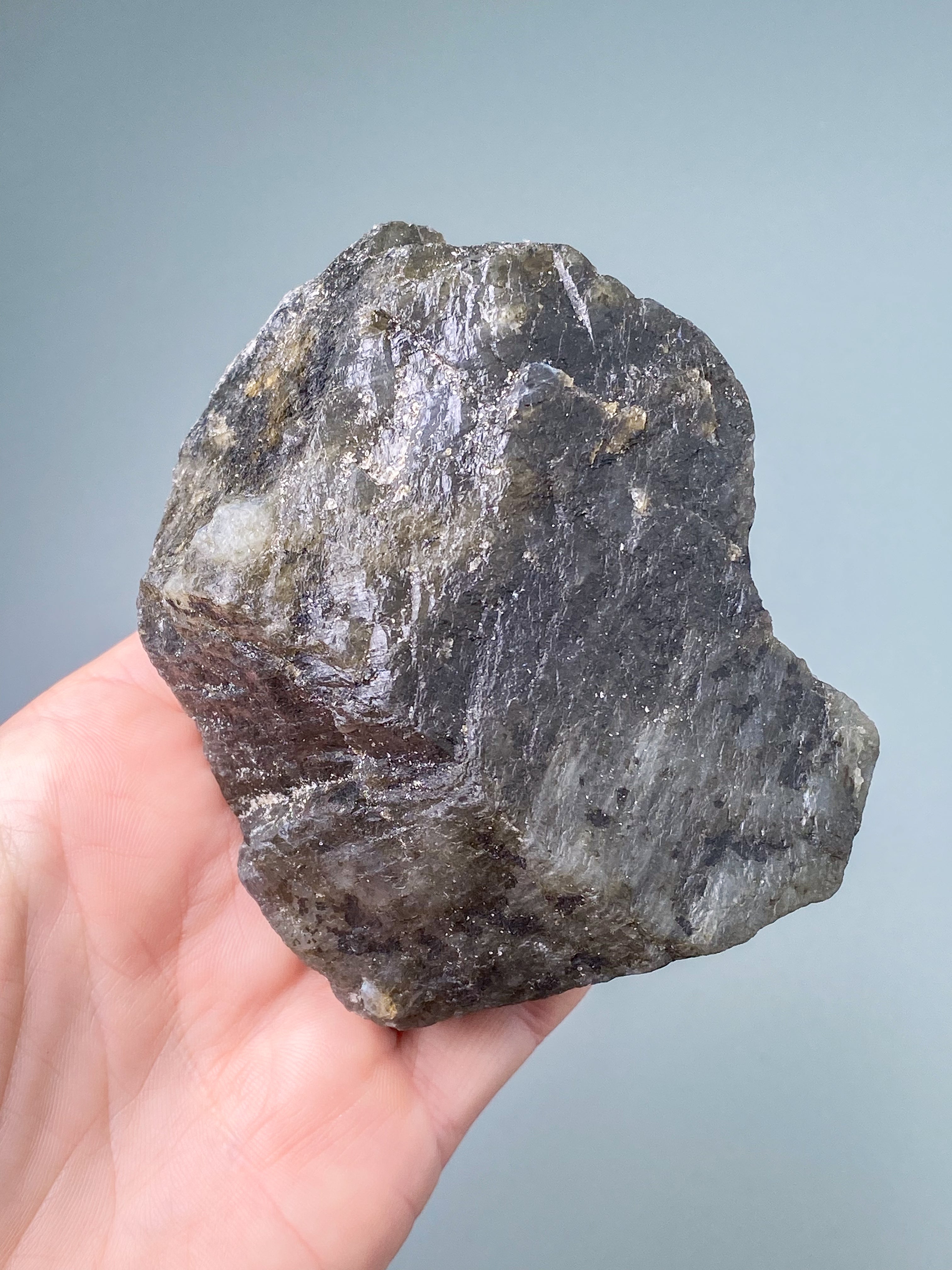 Guld labradorite hjärta