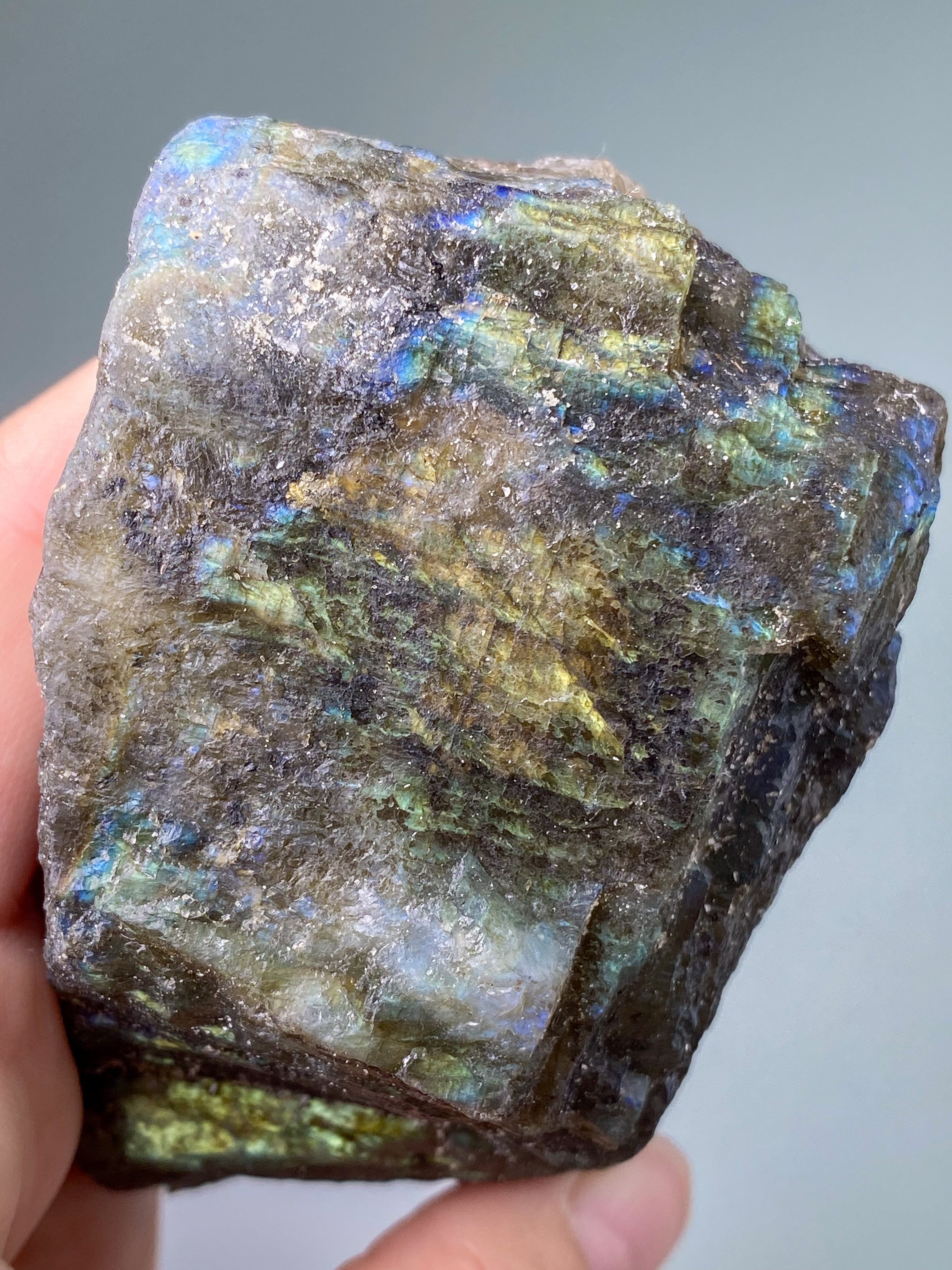 Guld labradorite hjärta