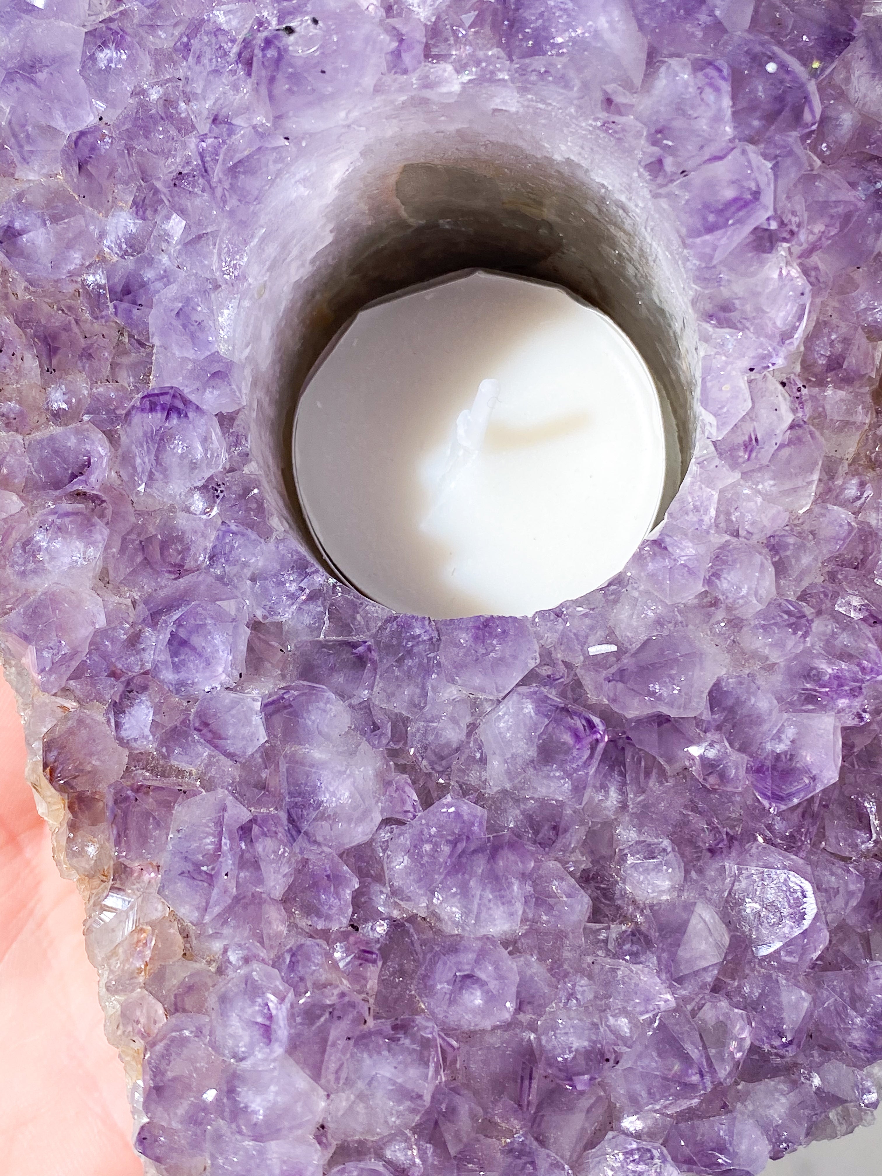 Ametist värmeljushållare (nr 20)