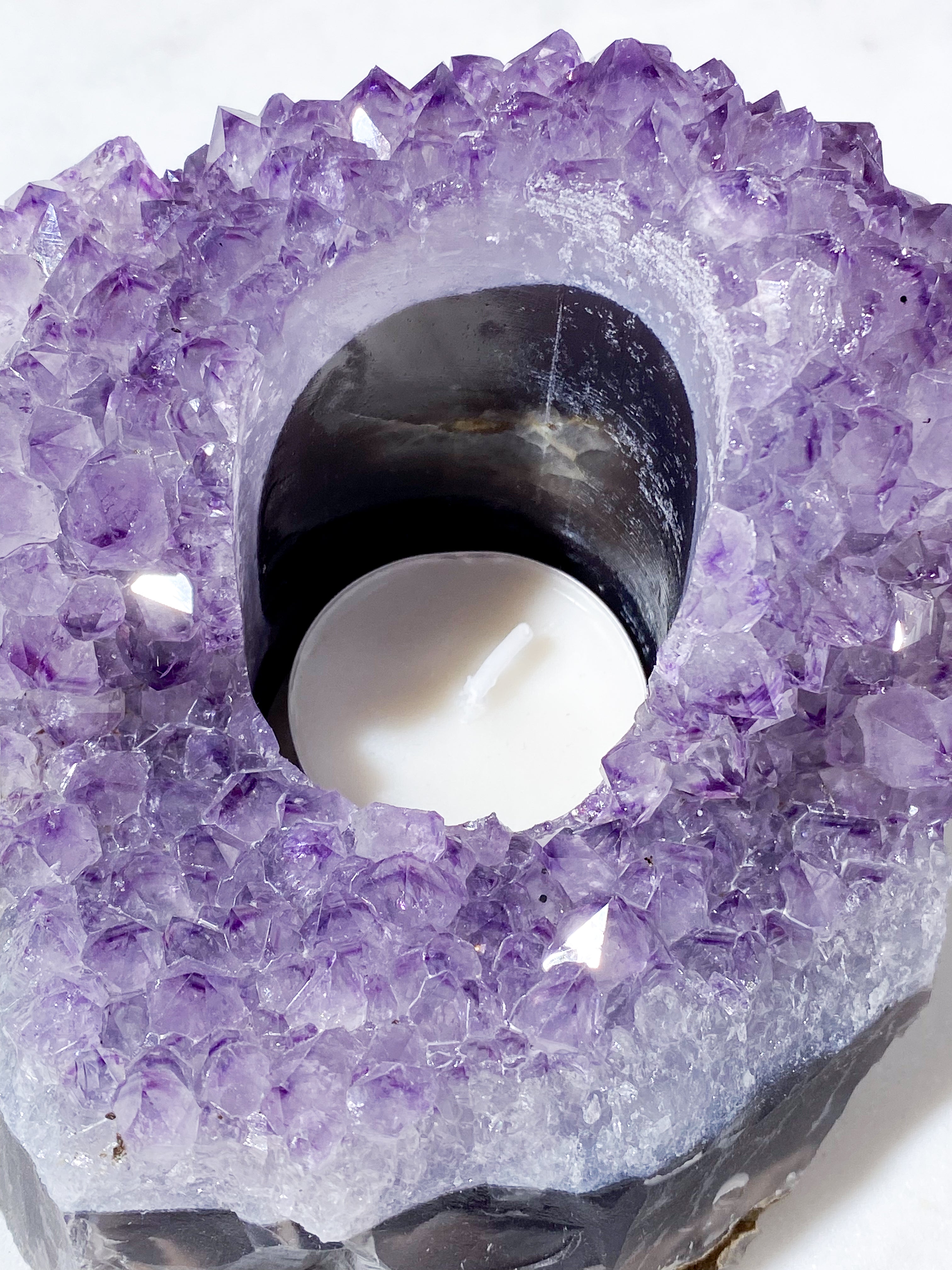 Ametist värmeljushållare (nr 20)