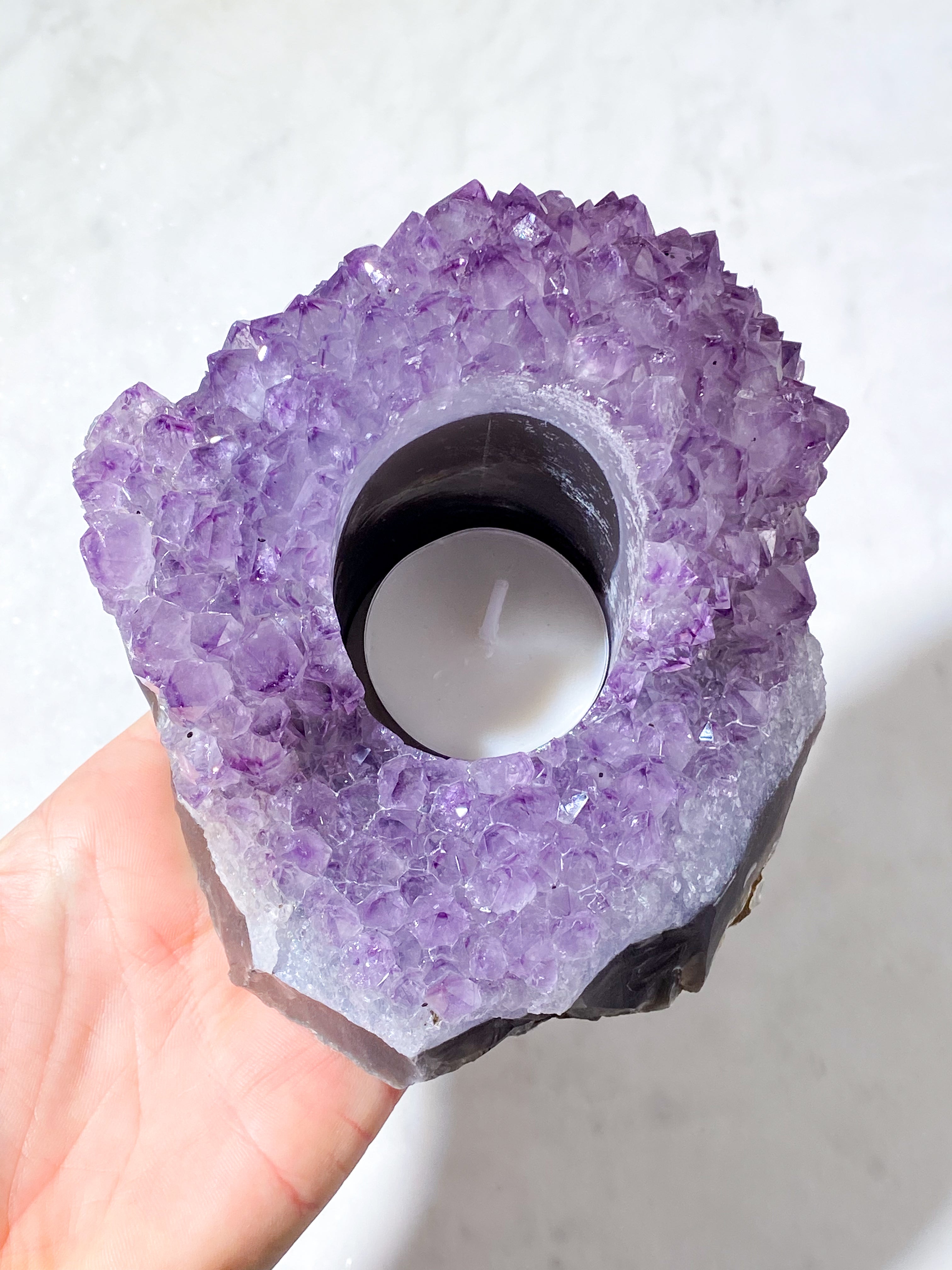 Ametist värmeljushållare (nr 20)