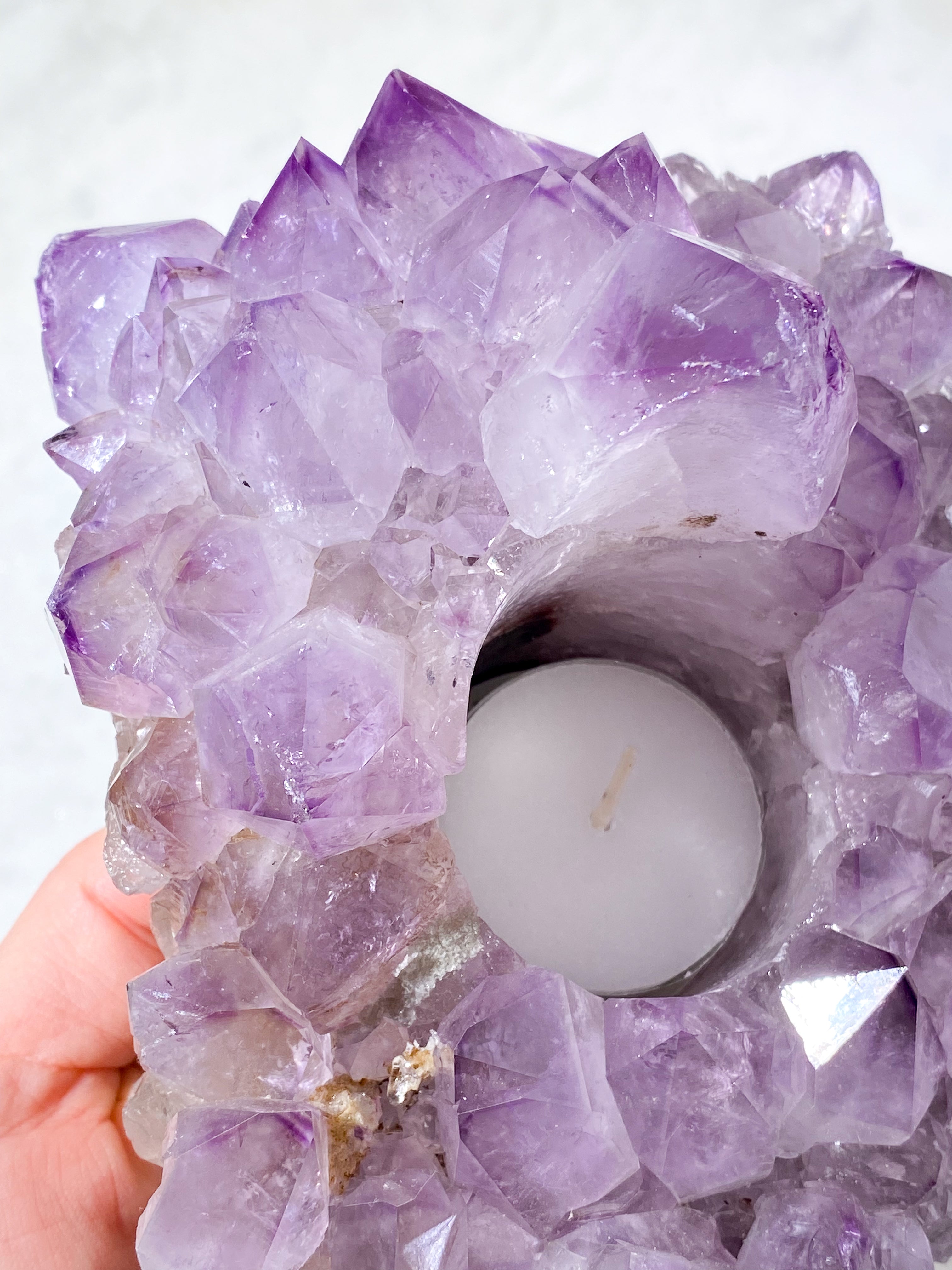 Ametist värmeljushållare (nr 20)