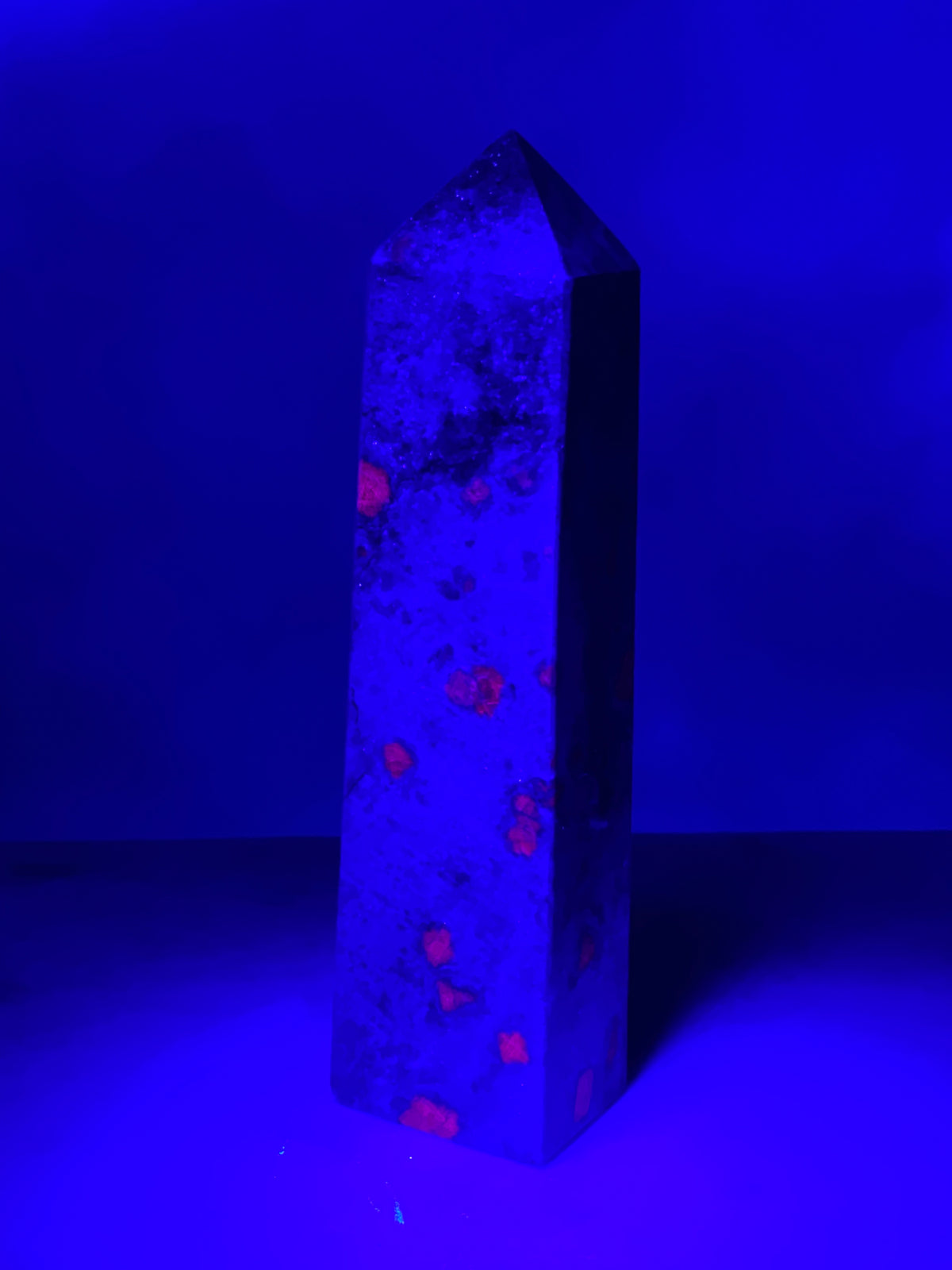 Rubin Fuchsit-torn (Nr. 4) - UV-reaktiv