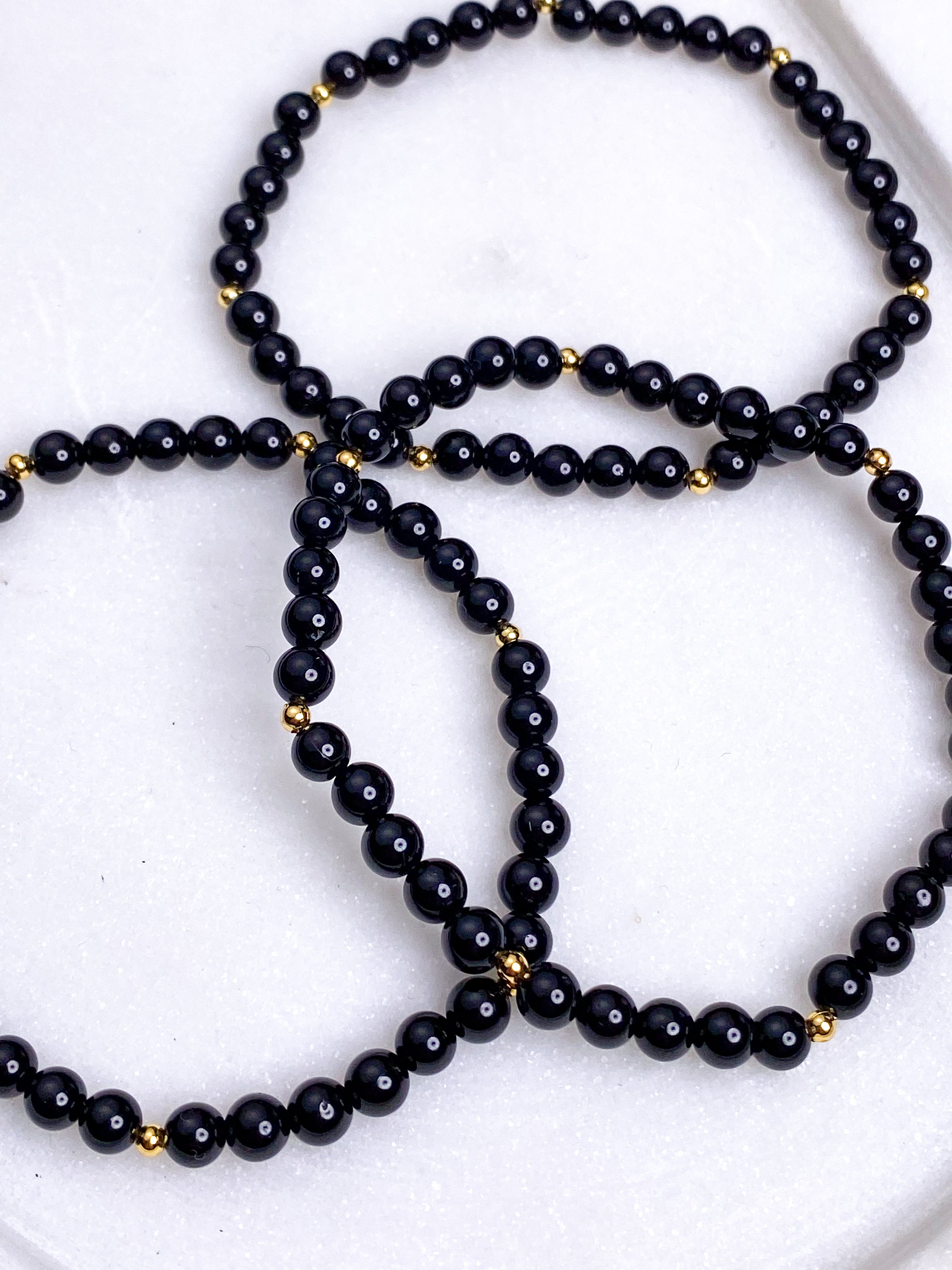 Sort Turmalin Armbånd -  Beskyttelse