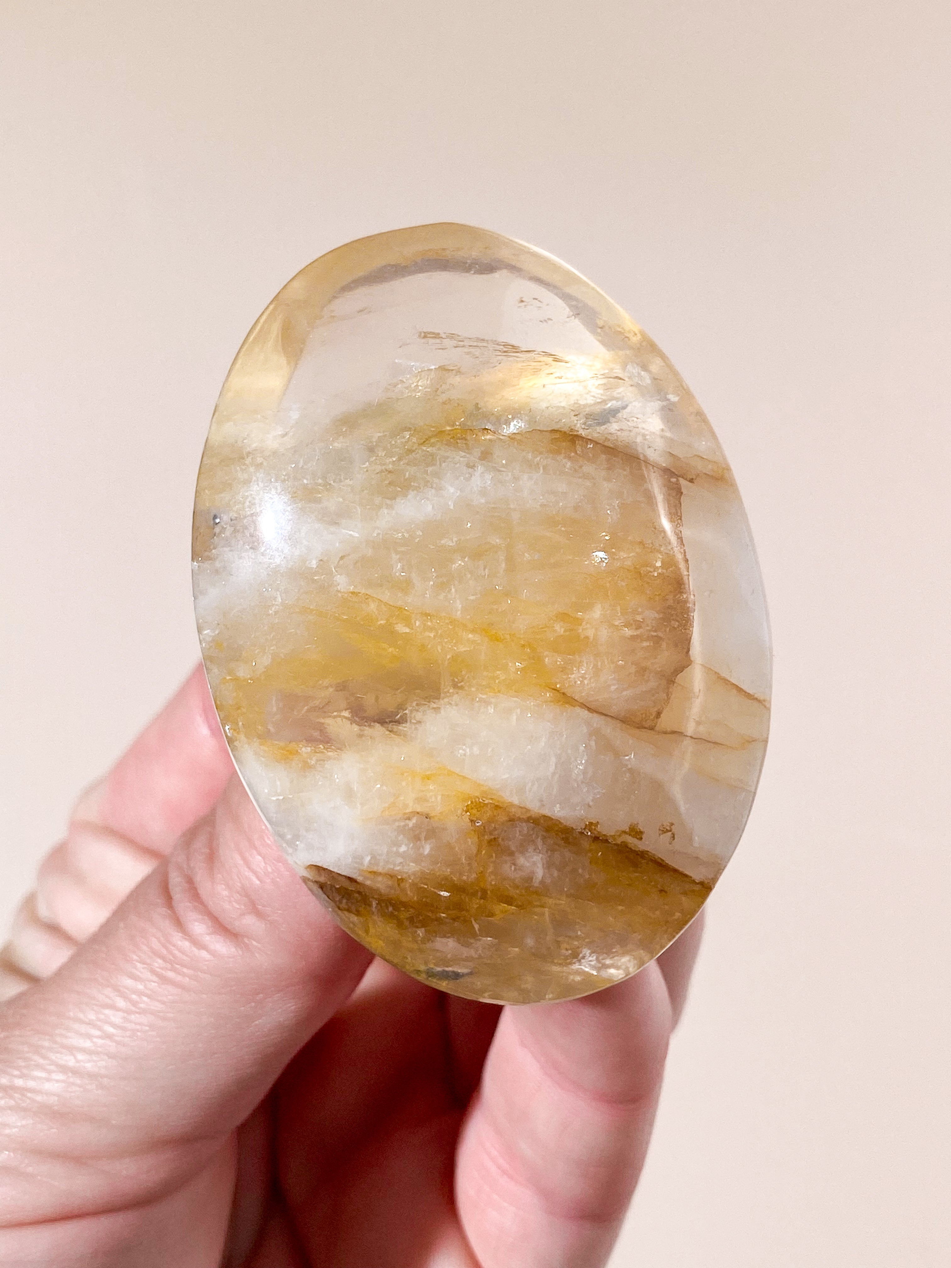 Ljus Golden Healer Palmstone (Nr. 12)