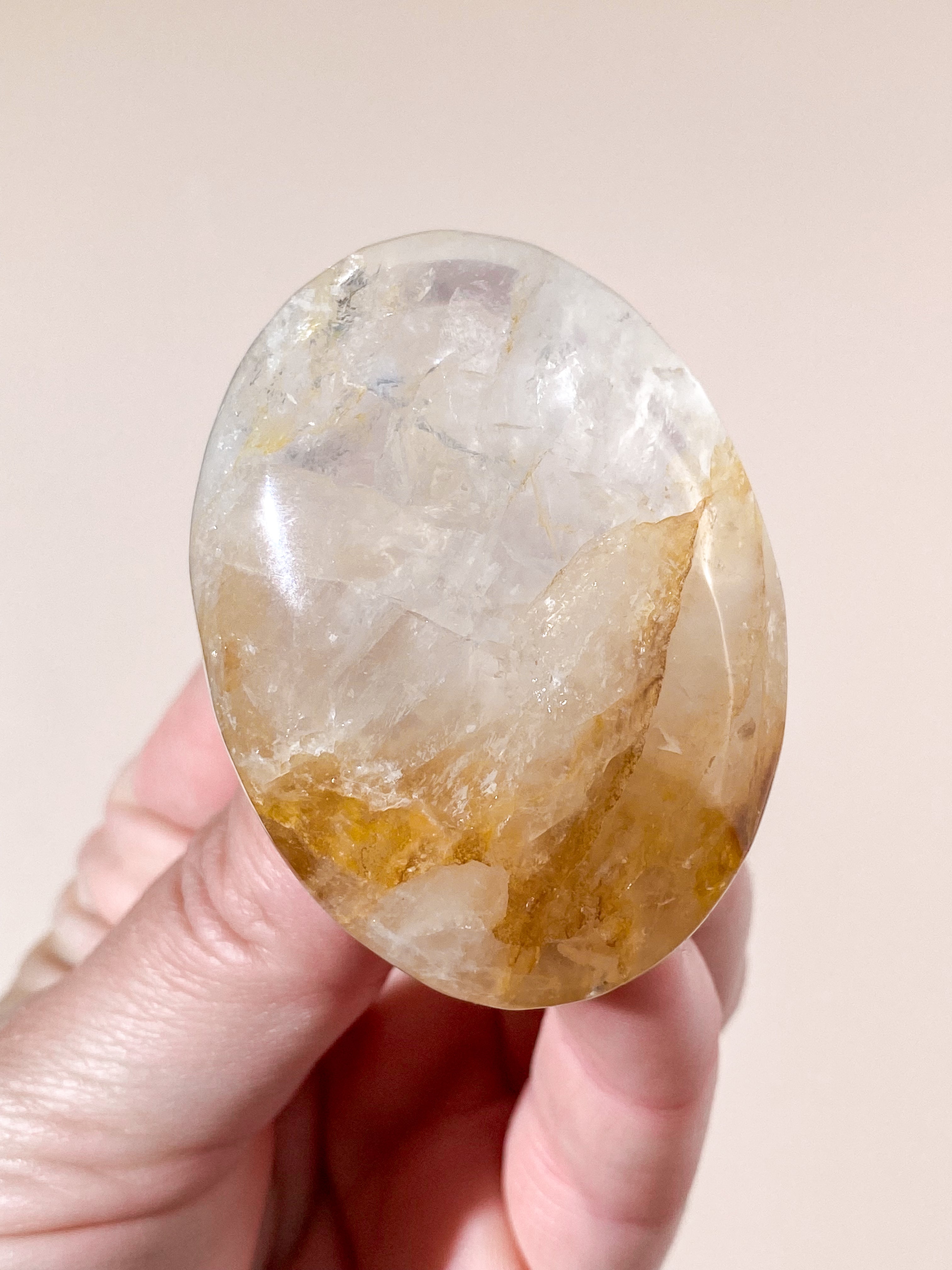 Ljus Golden Healer Palmstone (Nr. 13)