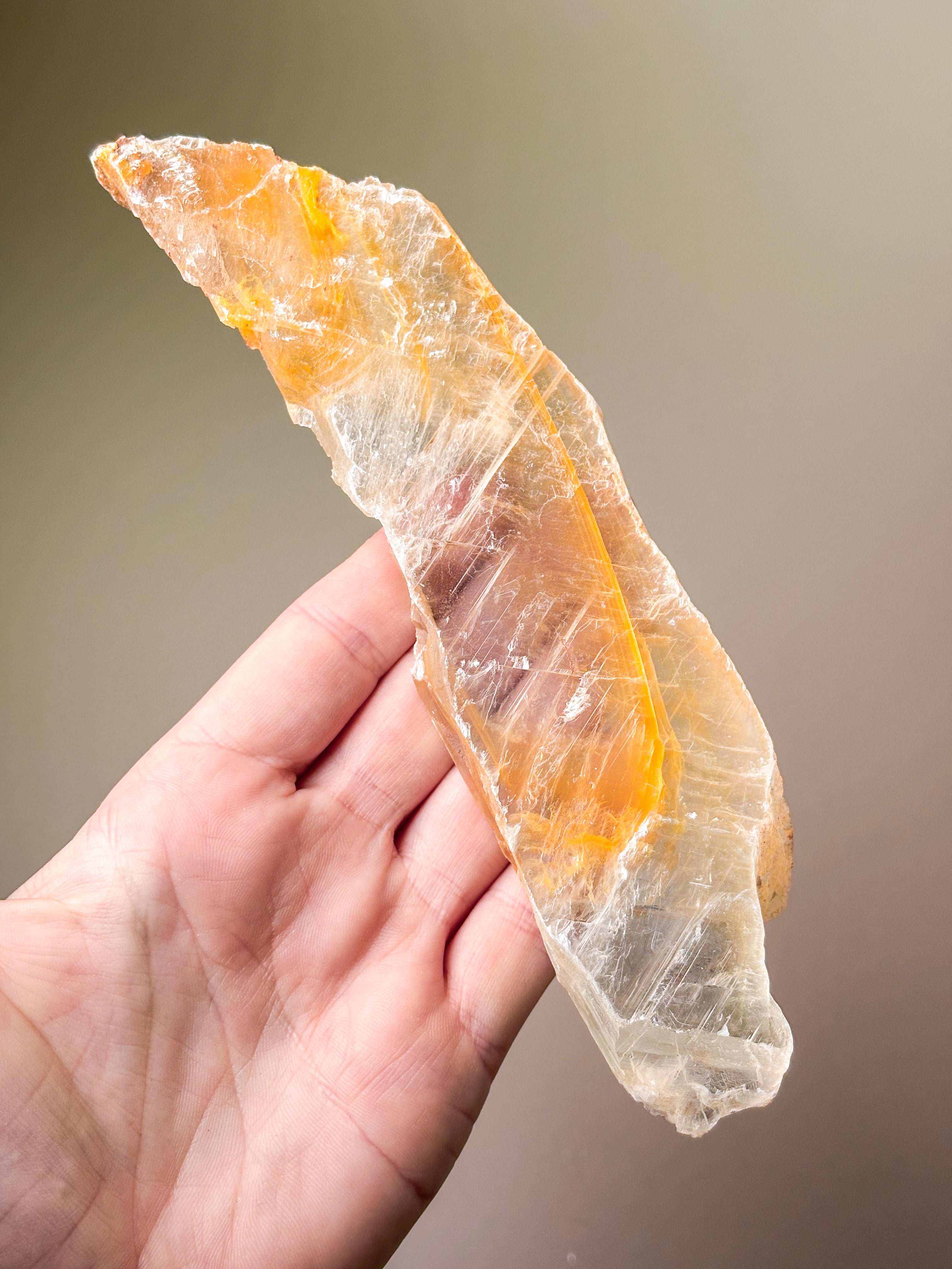 Golden Phantom Selenite (nr 5) Exklusiv kvalitet