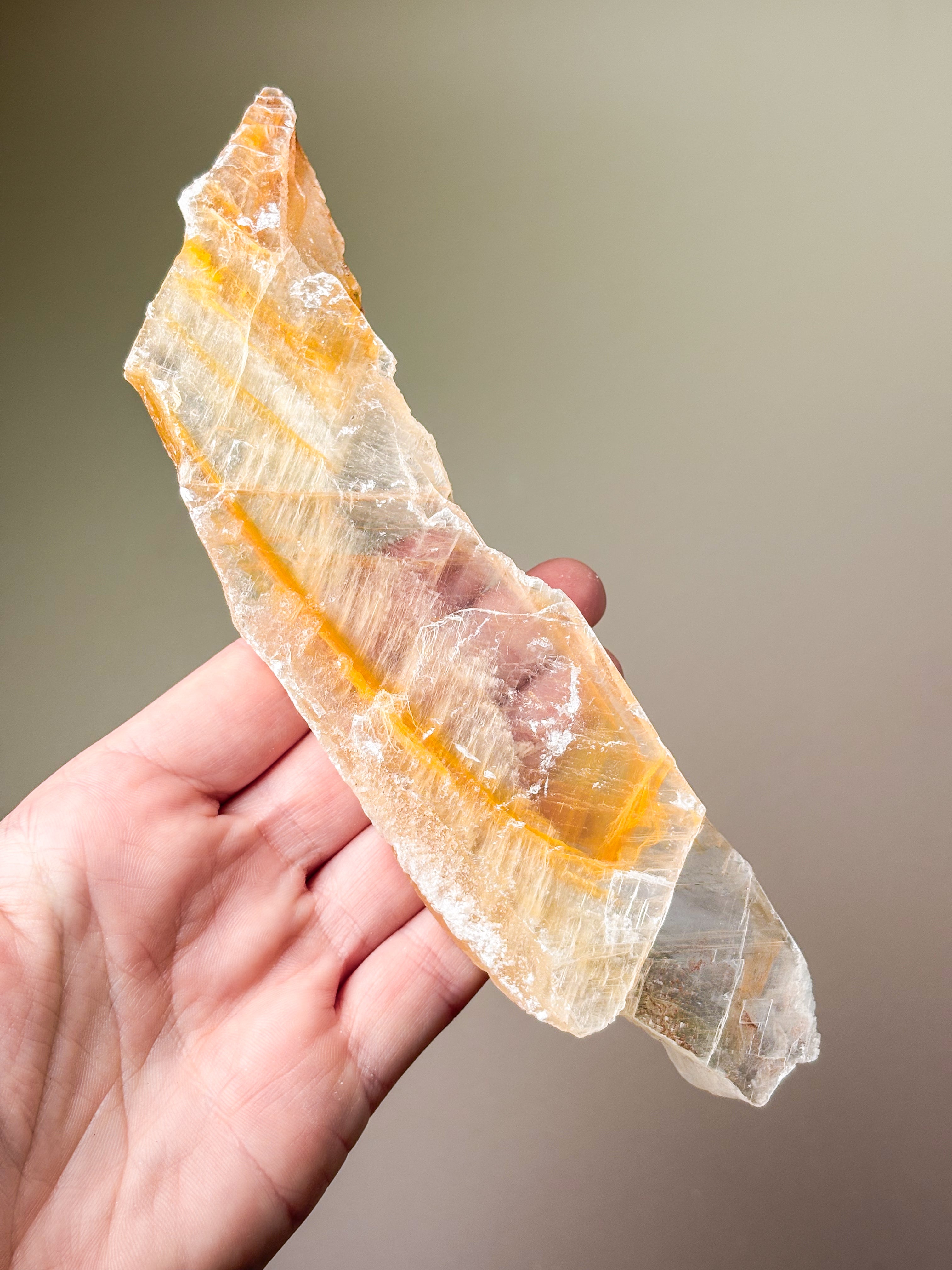 Golden Phantom Selenite (nr 5) Exklusiv kvalitet