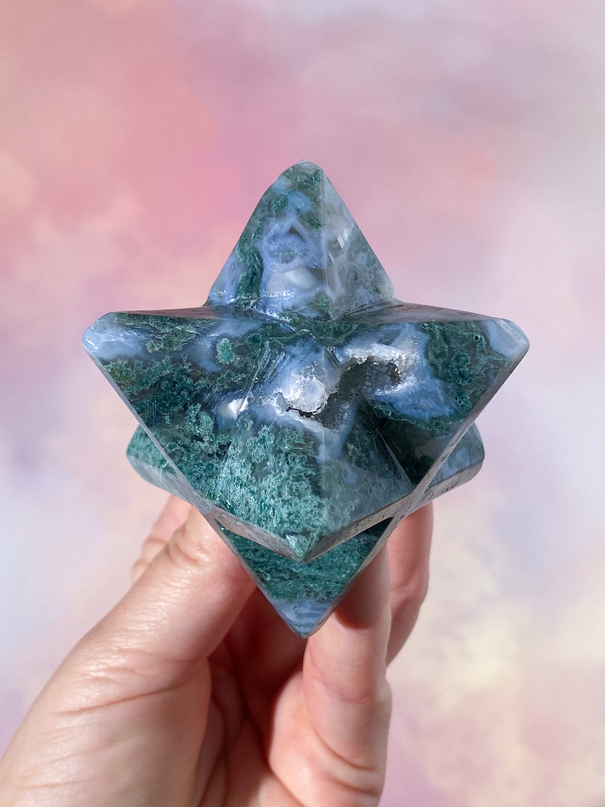 Mossagat Merkaba Stjärna (Nr. 1)