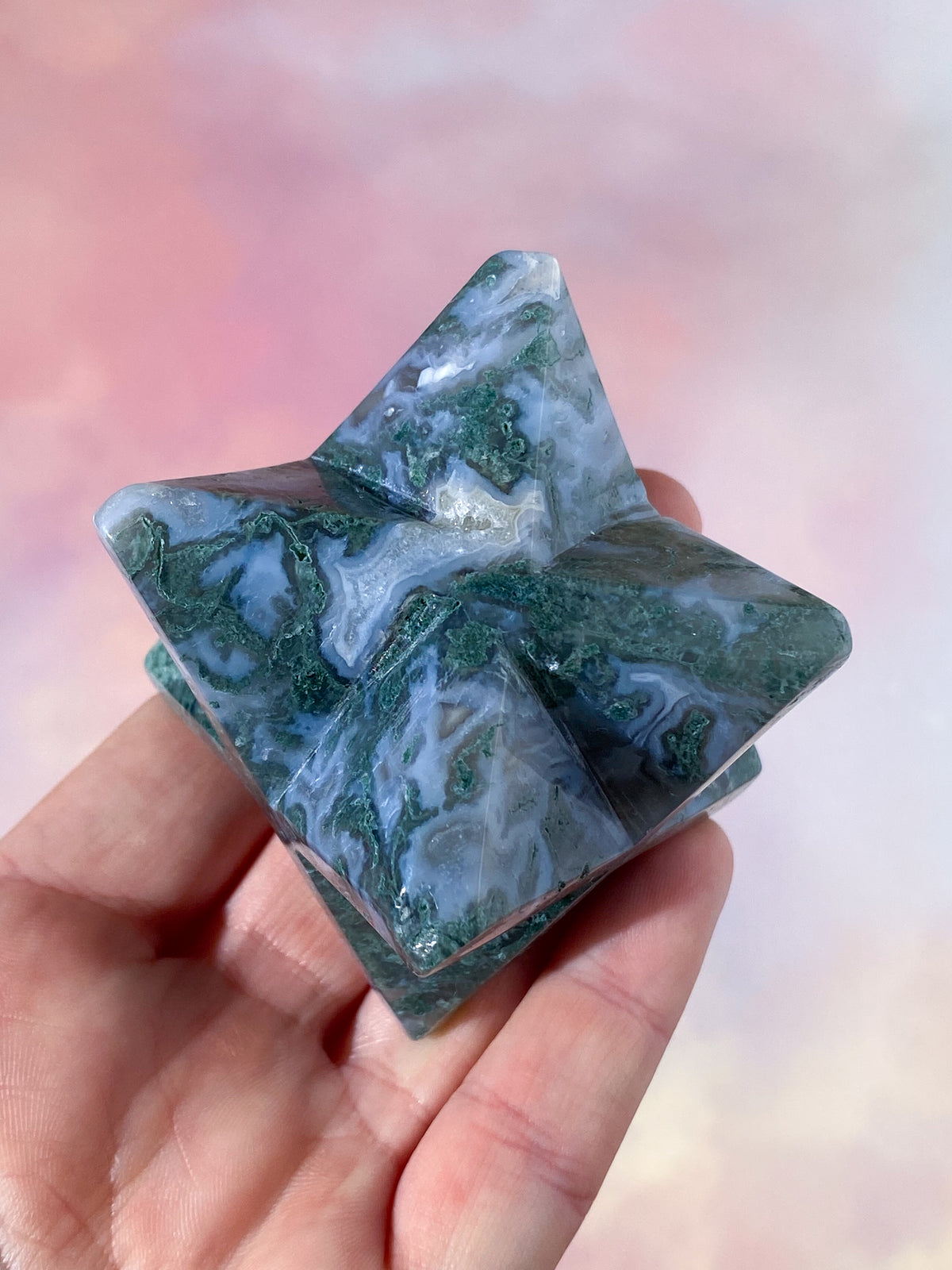 Mossagat Merkaba Stjärna (Nr. 1)