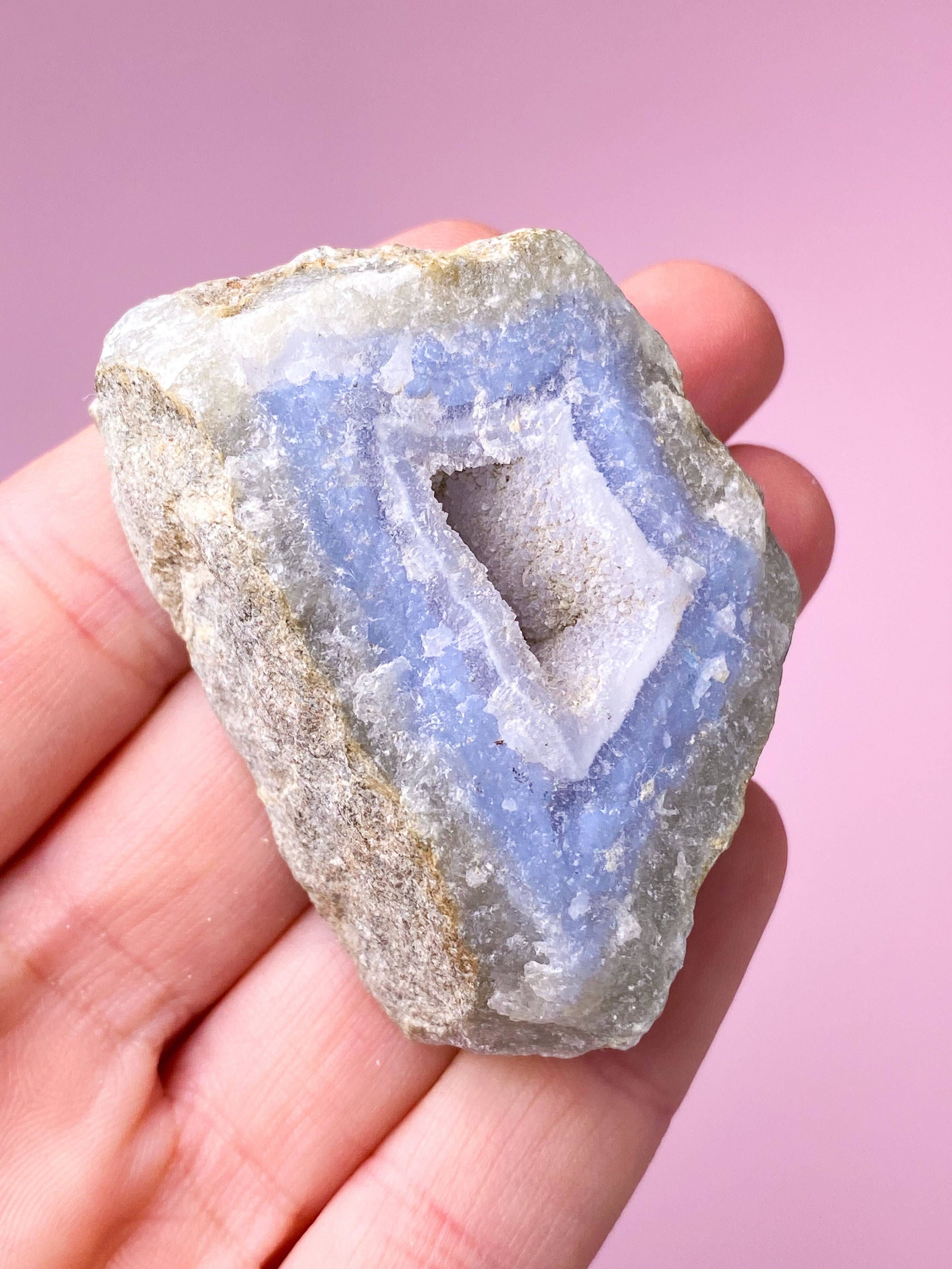 Blonde Agat Poleret Geode (Nr. 5)