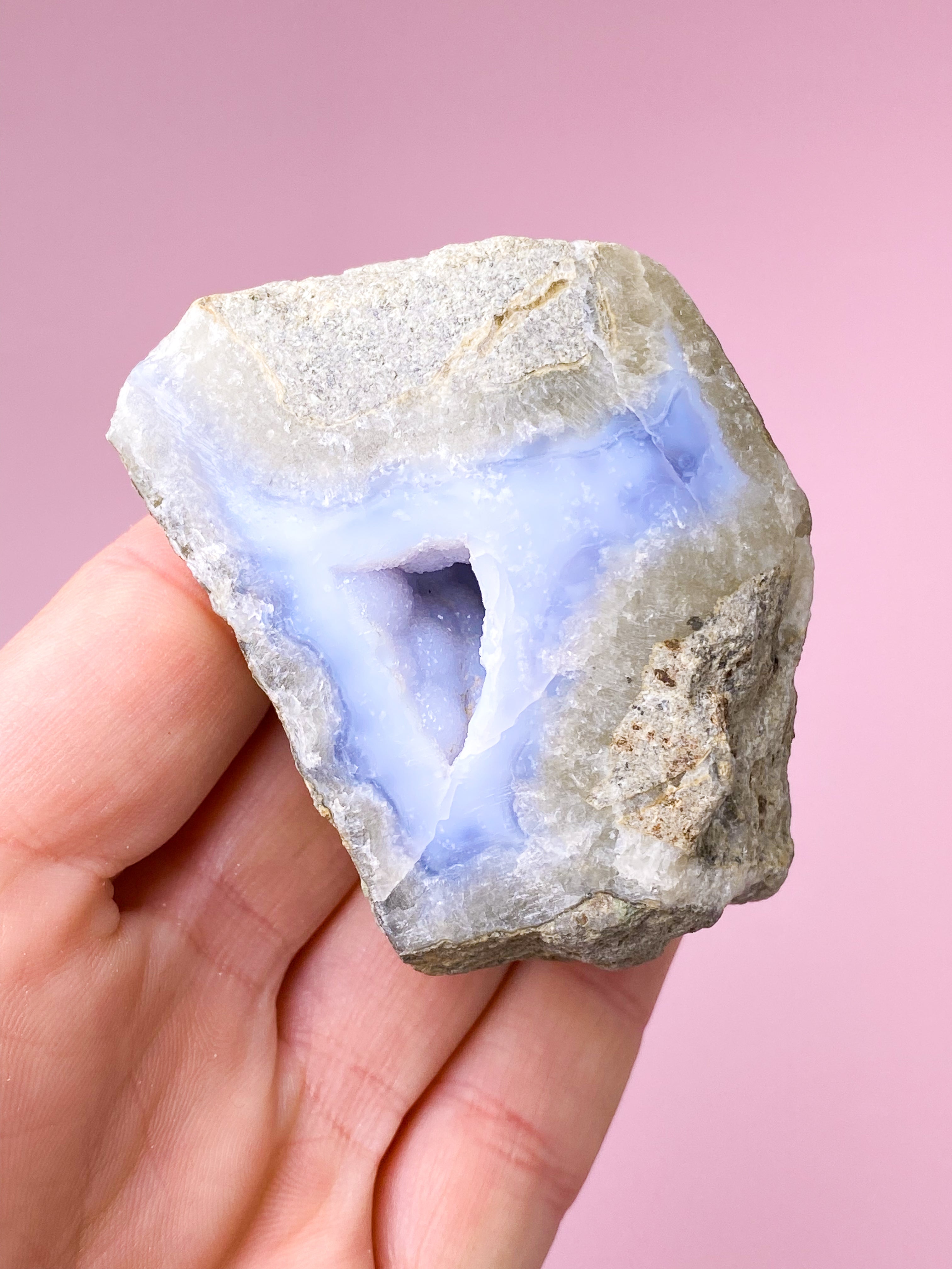 Blonde Agat Poleret Geode (Nr. 6)