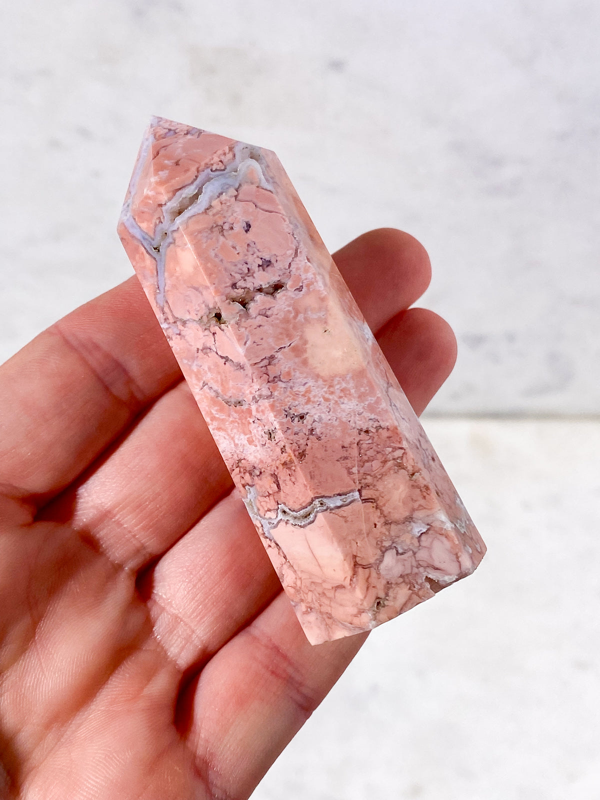 Pink Cotton Candy Agattorn (Nr. 1)
