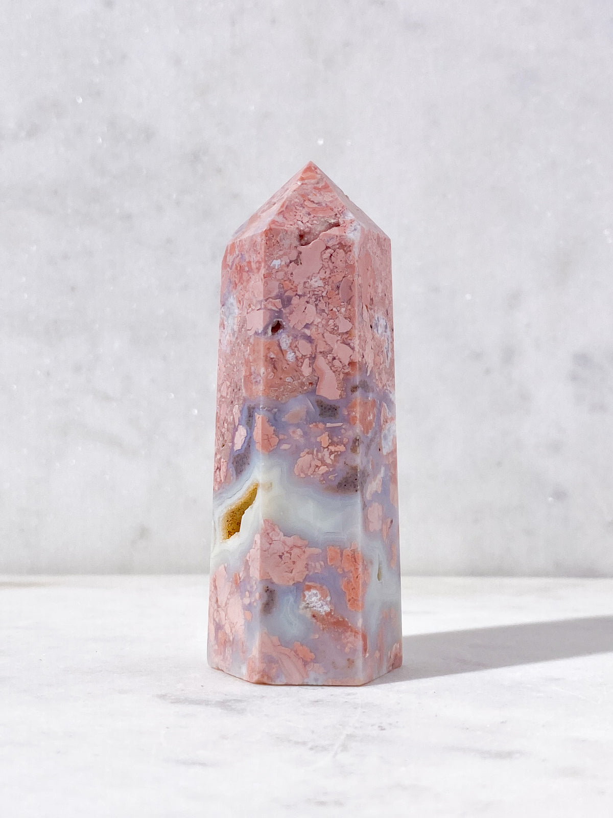 Pink Cotton Candy Agat Torn (Nr. 4)