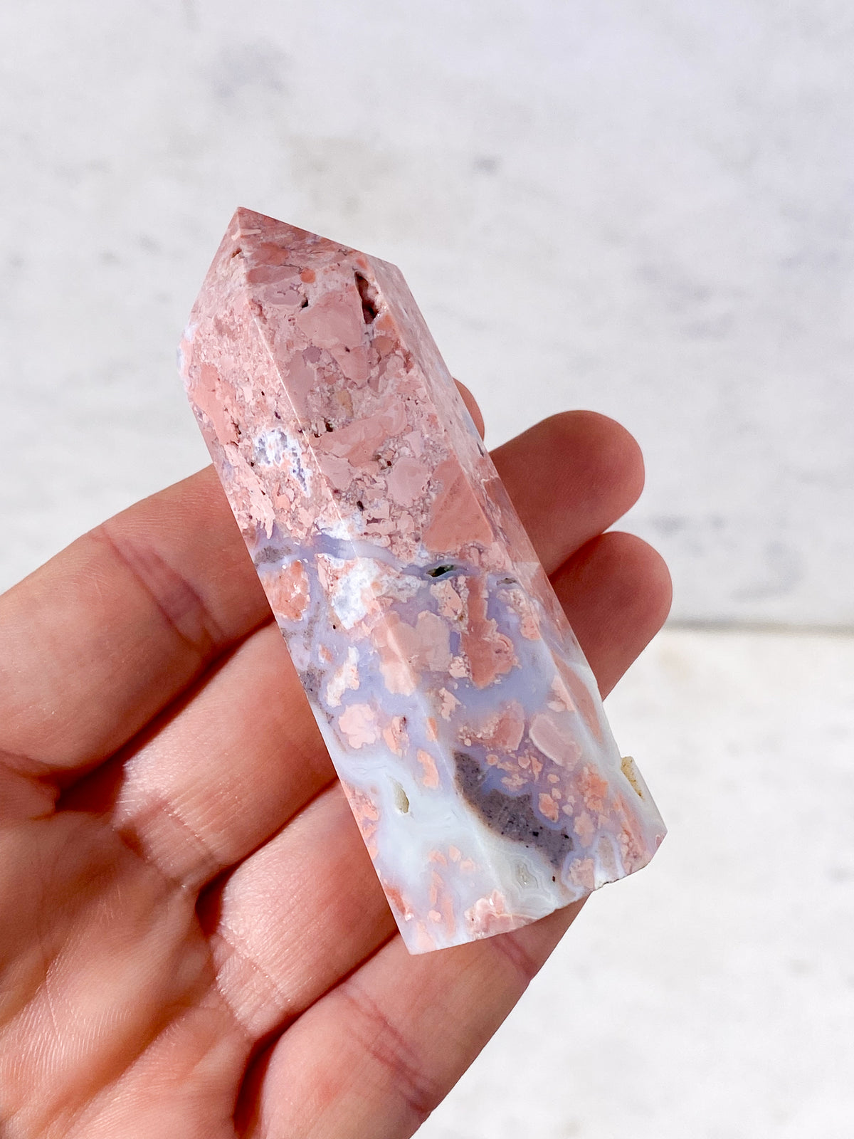 Pink Cotton Candy Agat Torn (Nr. 4)