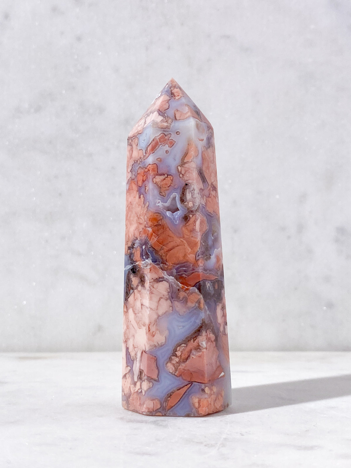 Pink Cotton Candy Agat Torn (Nr. 5)